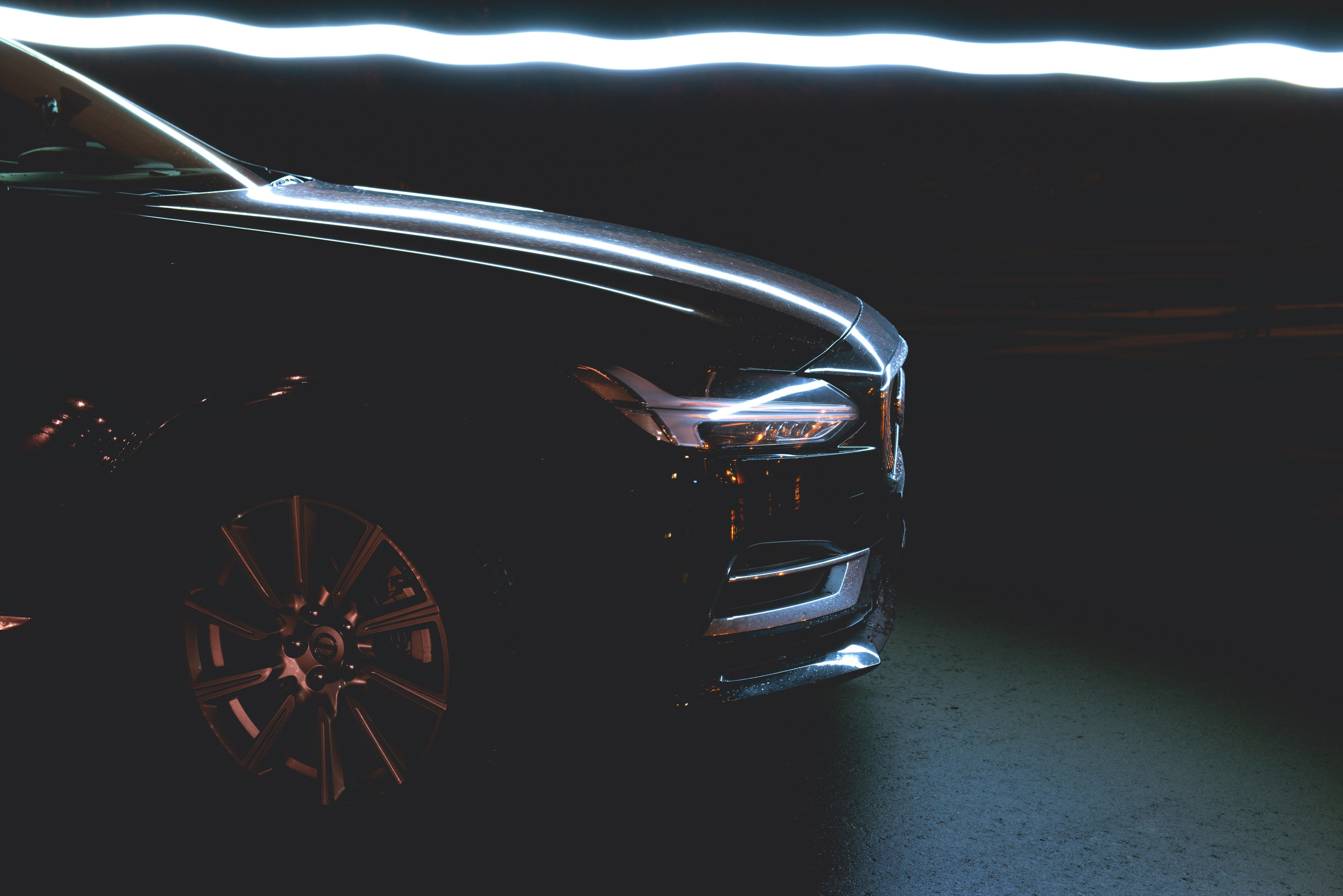 Ночная съемка Volvo S90. PHOTOGRAPHER QUINTANA ROO