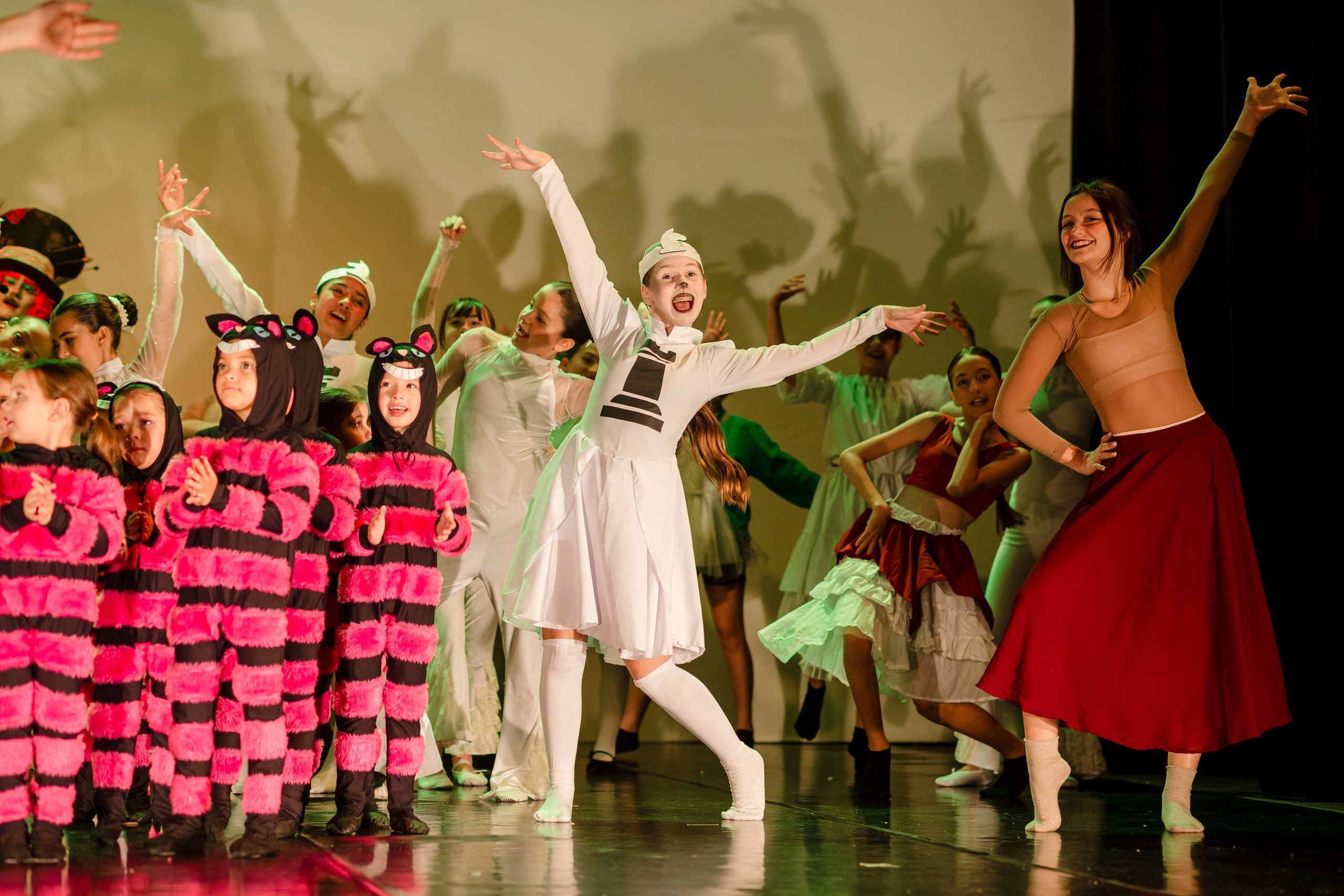 Fotografia de Espetáculo Teatral Alice no País das Maravilhas do grupo de dança Recriarte