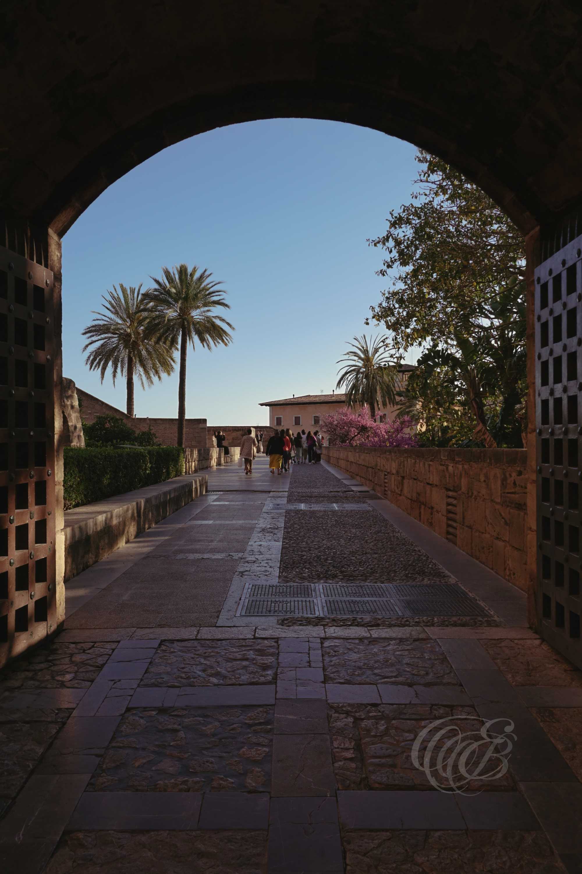 SPAIN – MALLORCA – Royal Palace of La Almudaina in Palma de Mallorca, historic royal residence with fortified medieval architecture and stone façade overlooking the city, architectural photography, Eduardo Bartoli Photography