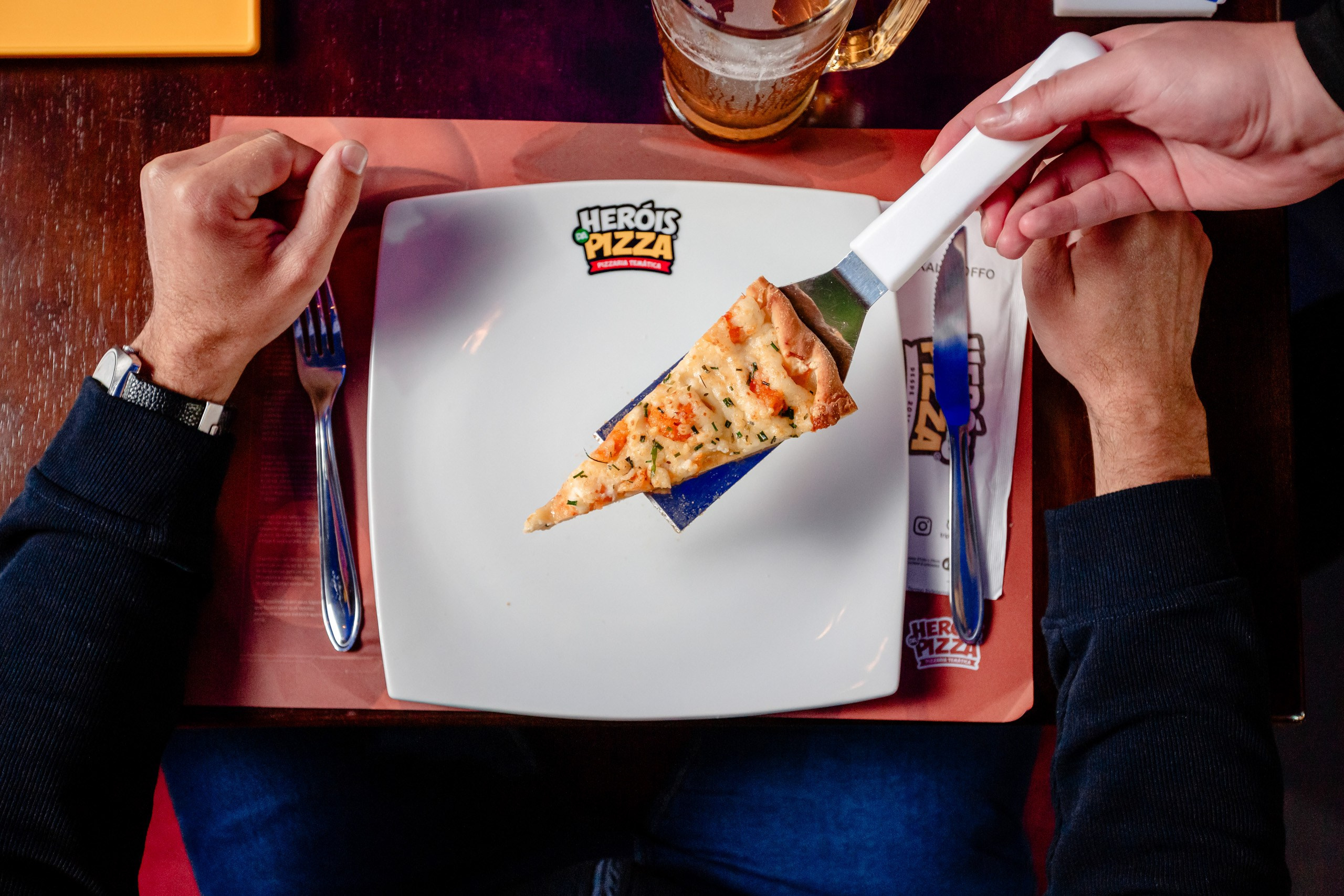 Produção fotográfica para a Heróis da Pizza de Gramado