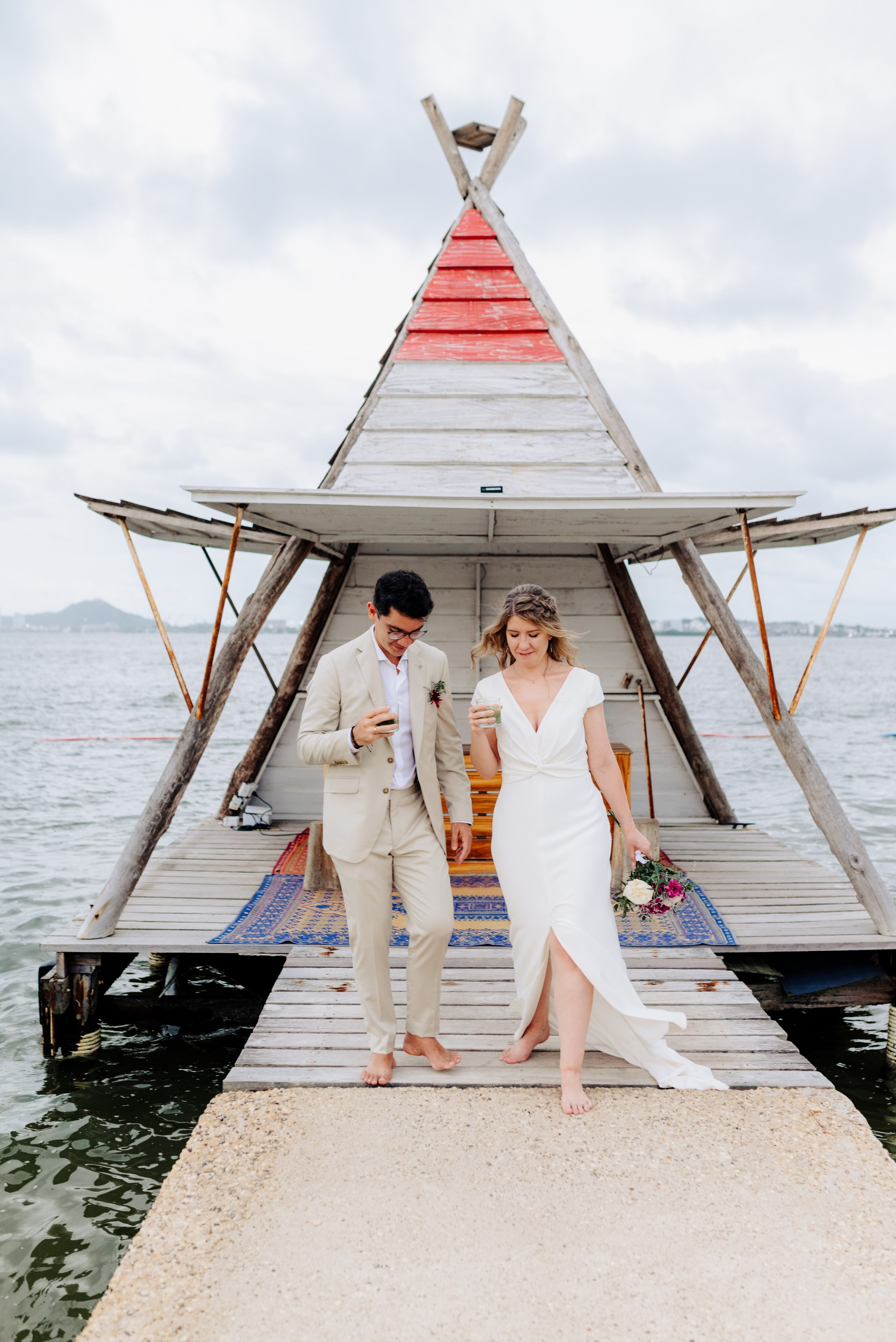 Boda en la ciudad de Cartagena, Colombia
