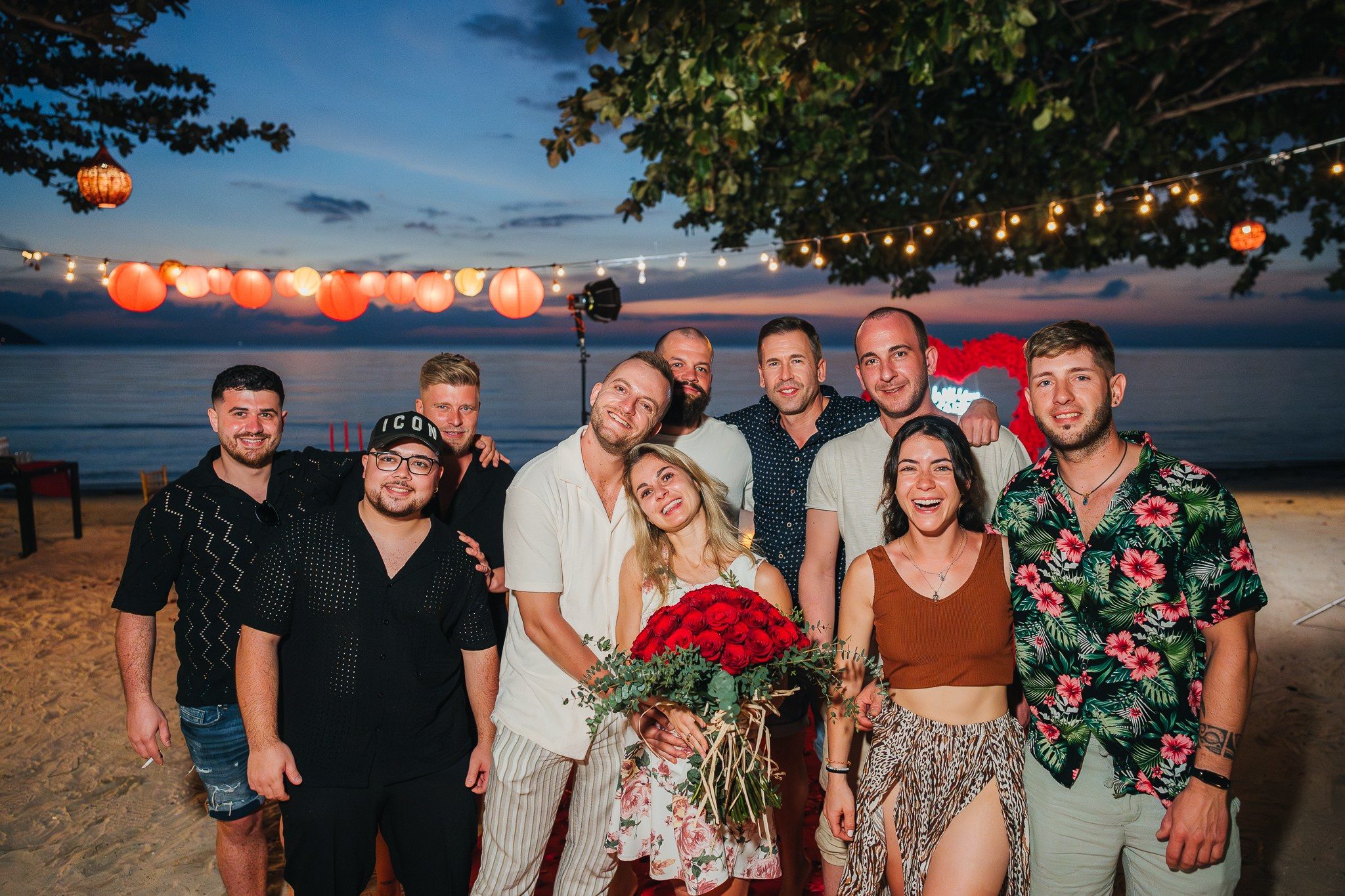 Marriage Proposal with friends
