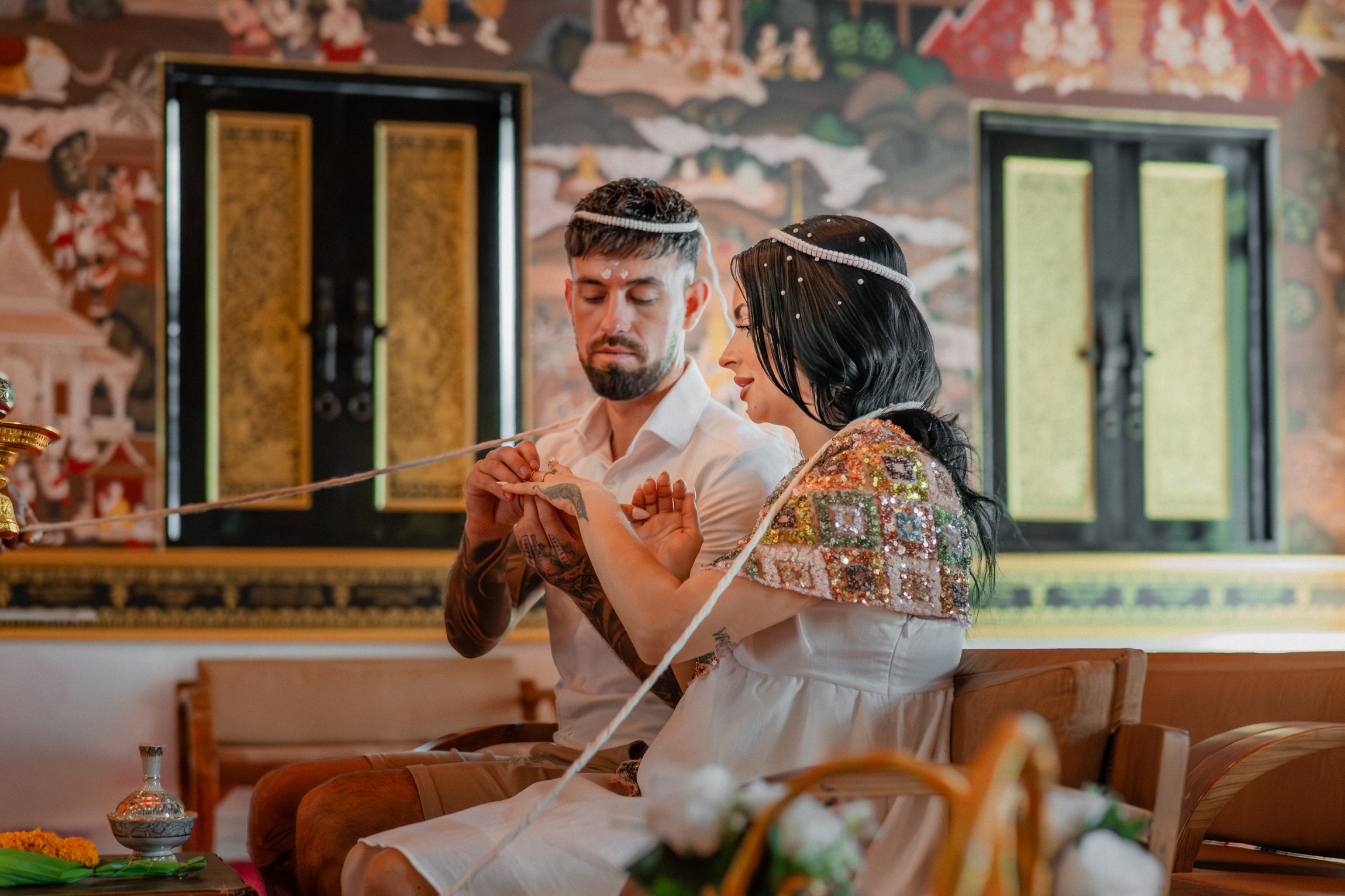 Just for 2 (BEACH or TEMPLE). Буддийская свадебная церемония на Самуи, Таиланд