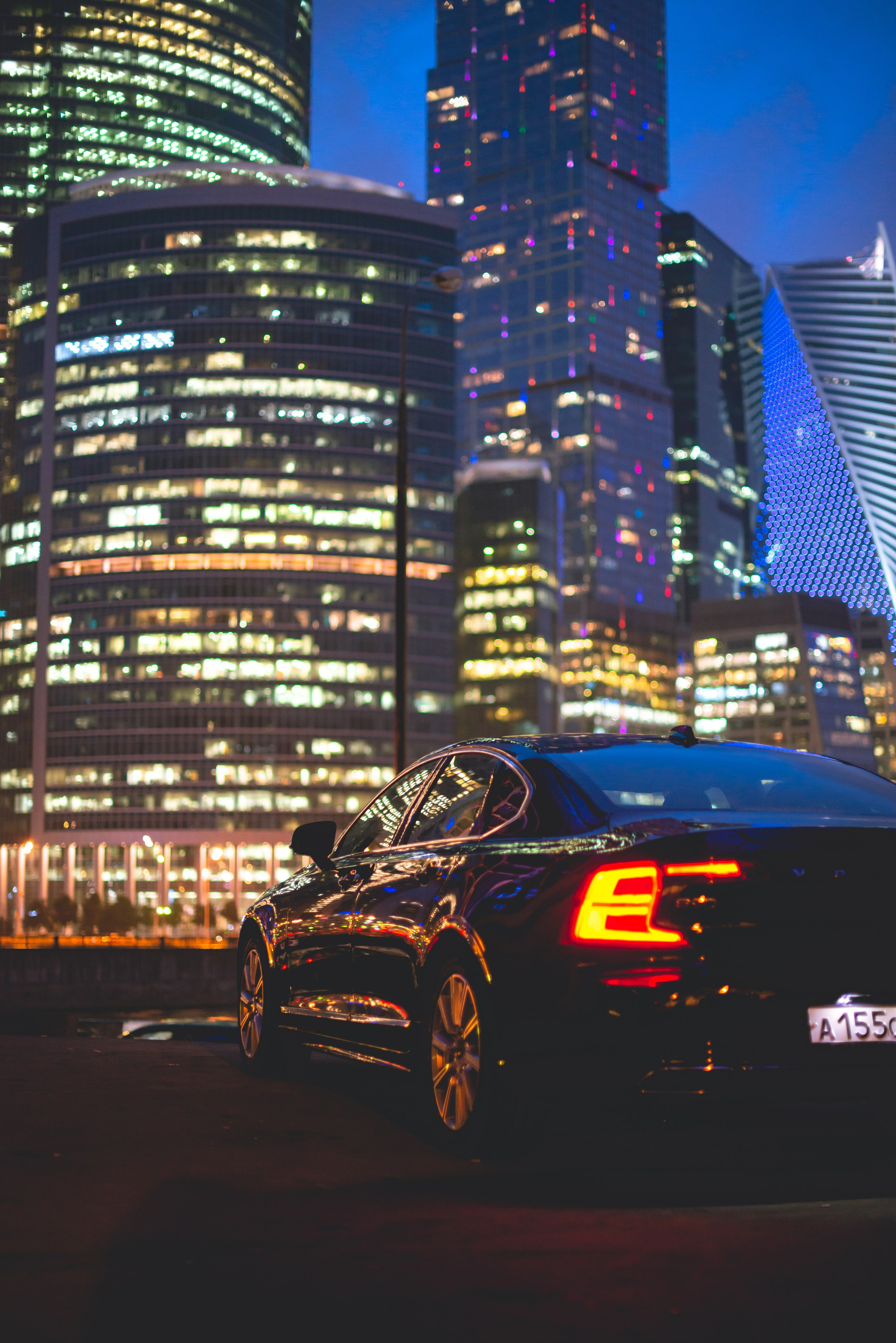 Ночная съемка Volvo S90. PHOTOGRAPHER QUINTANA ROO