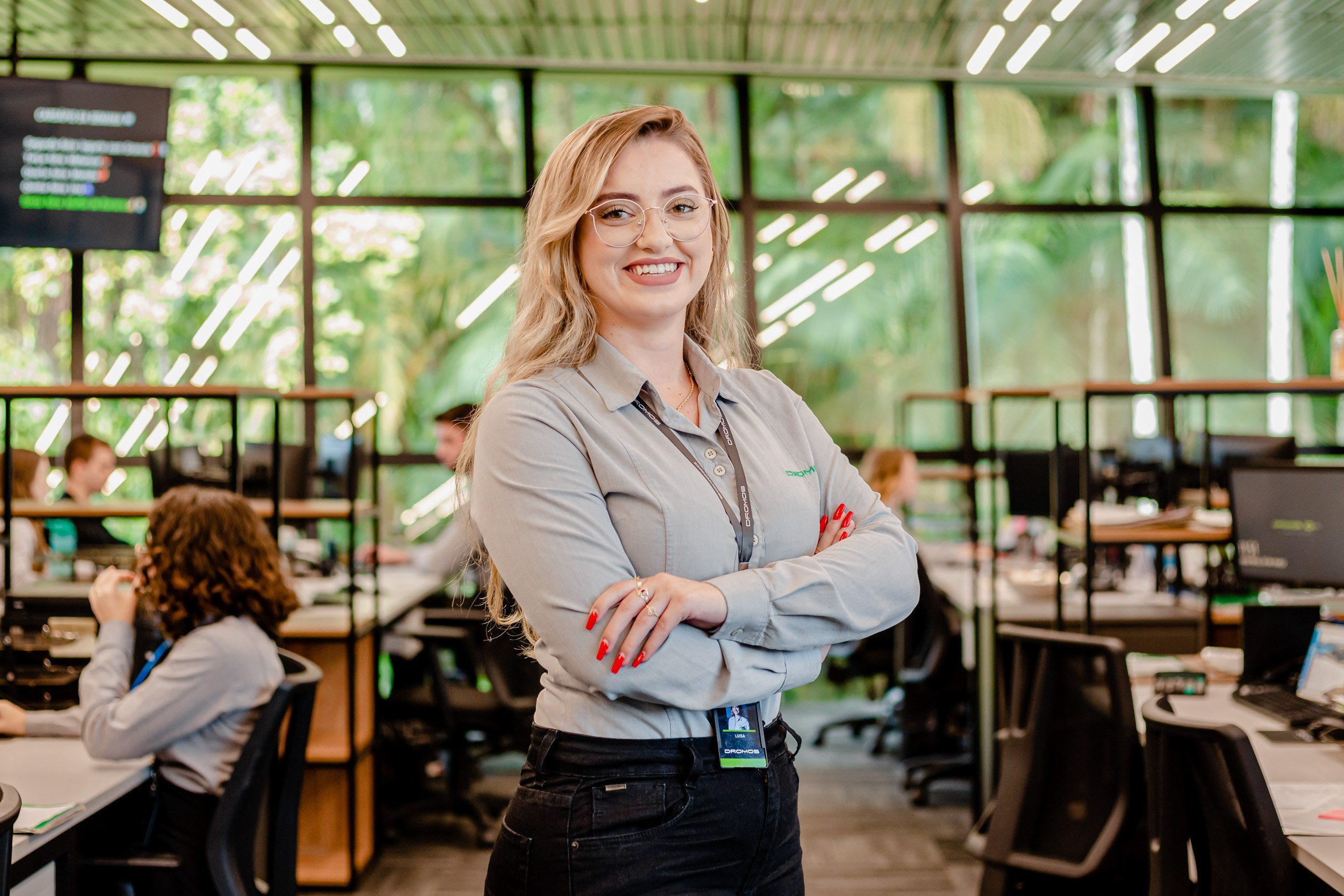 Fotografia de retrato corporativo para a empresa Dromos em Joinville