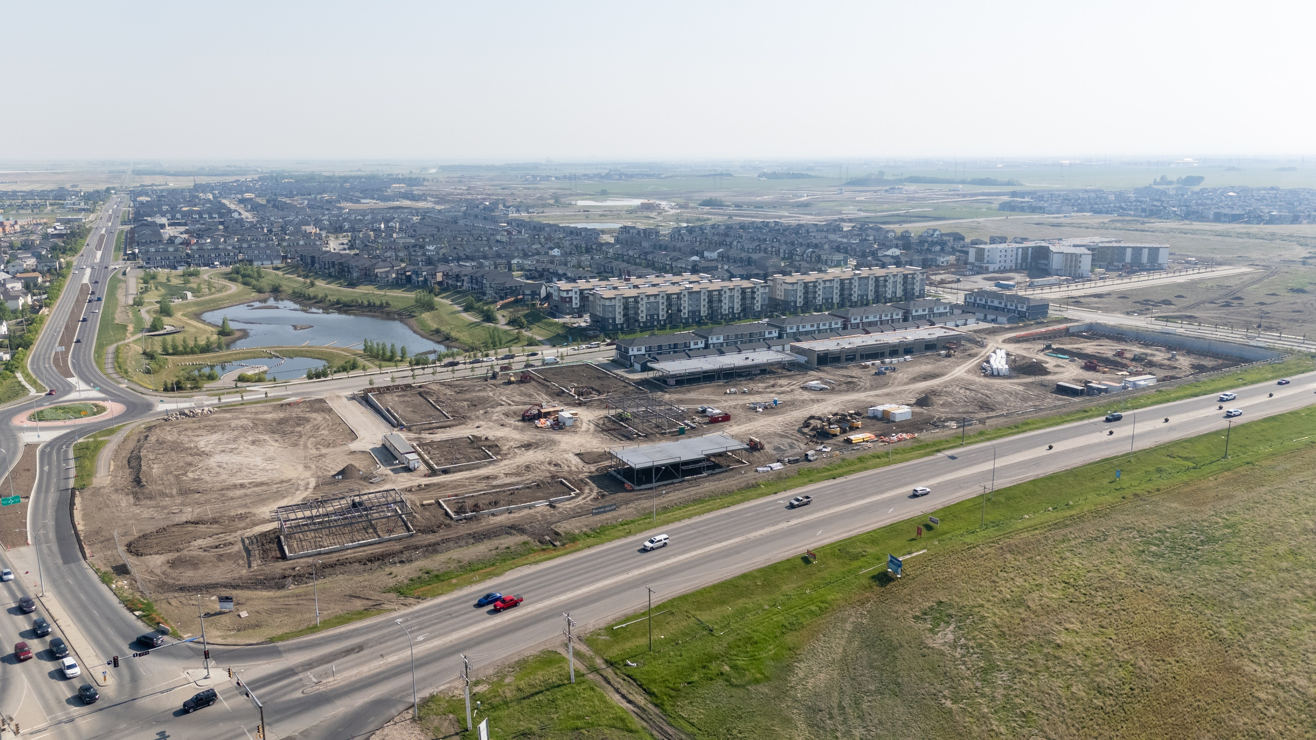Construction Progress — Chestermere Blvd & Rainbow Rd. ProFly Media Inc. — Cinematic photo and video production for brands, businesses, and spaces in Calgary