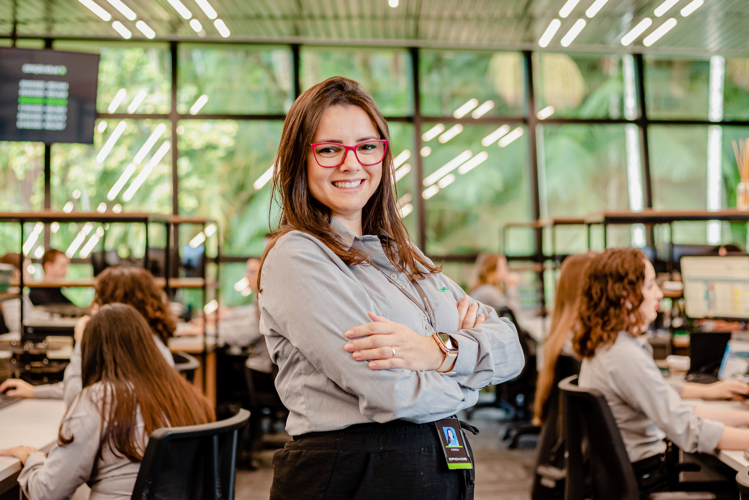 Fotografia de retrato corporativo para a empresa Dromos em Joinville