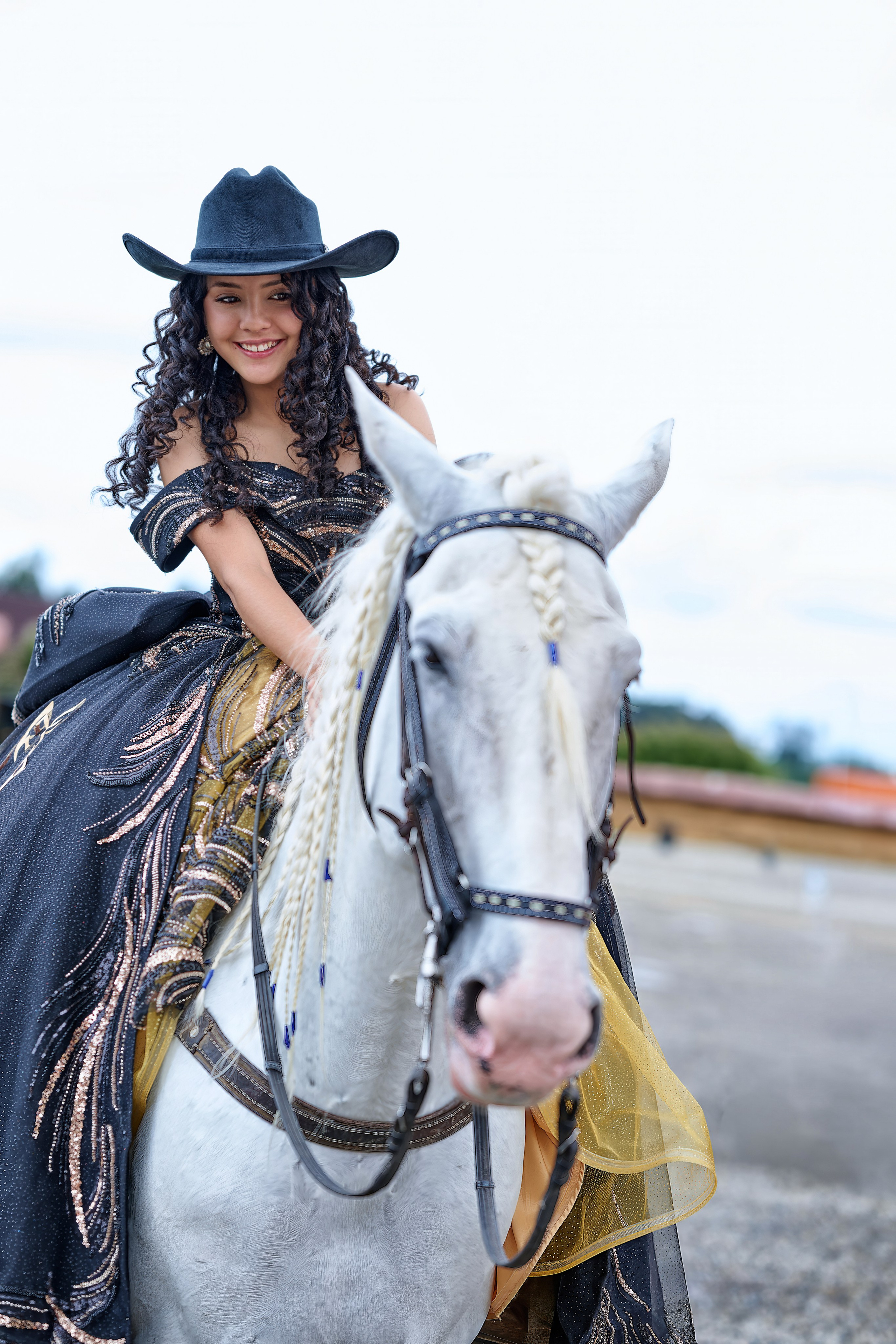 Pure Elegance & Majesty: Maria Clara & The White Spanish Horse | ZZ Portraits by Hendrick
