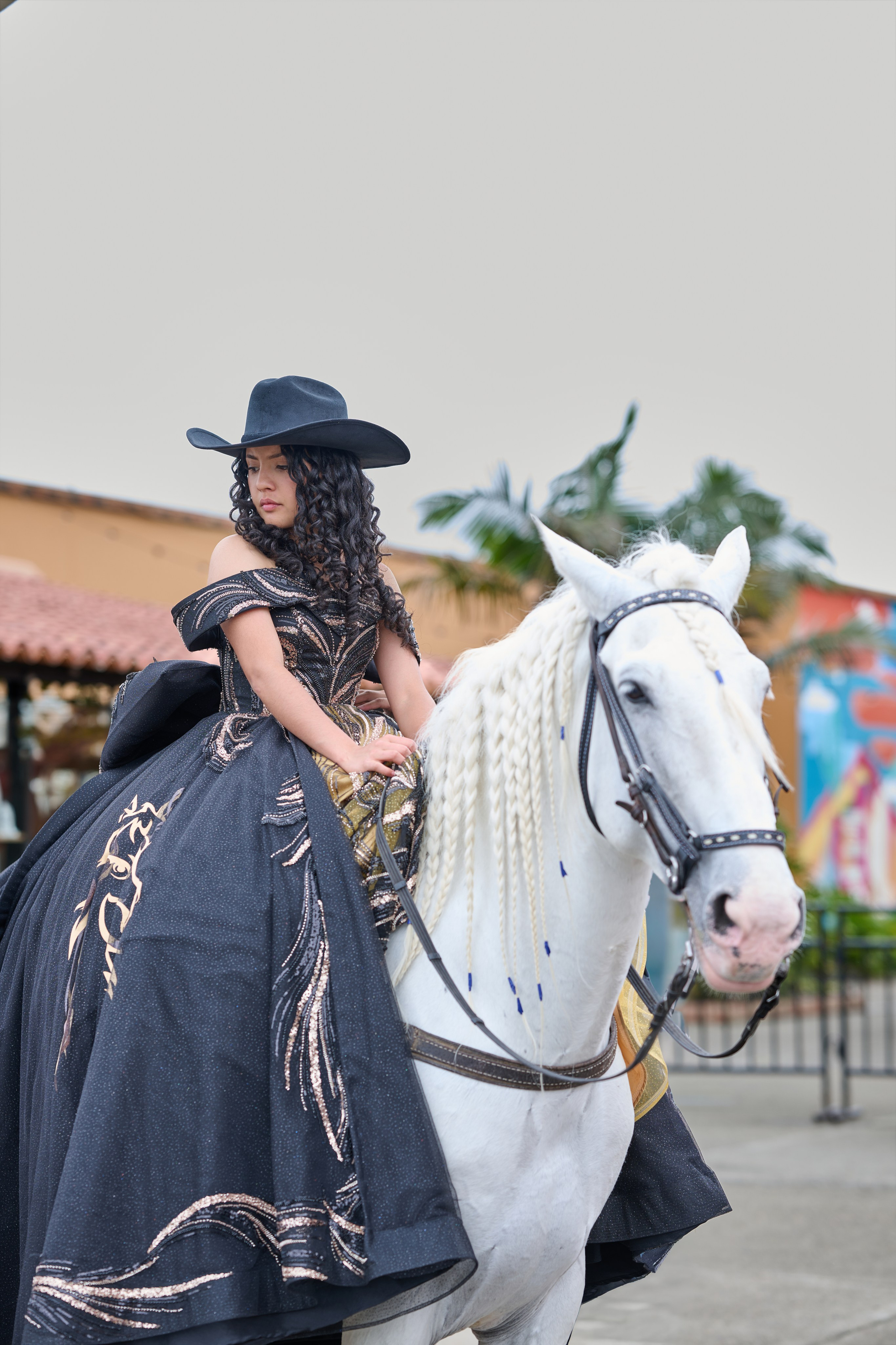 Pure Elegance & Majesty: Maria Clara & The White Spanish Horse | ZZ Portraits by Hendrick