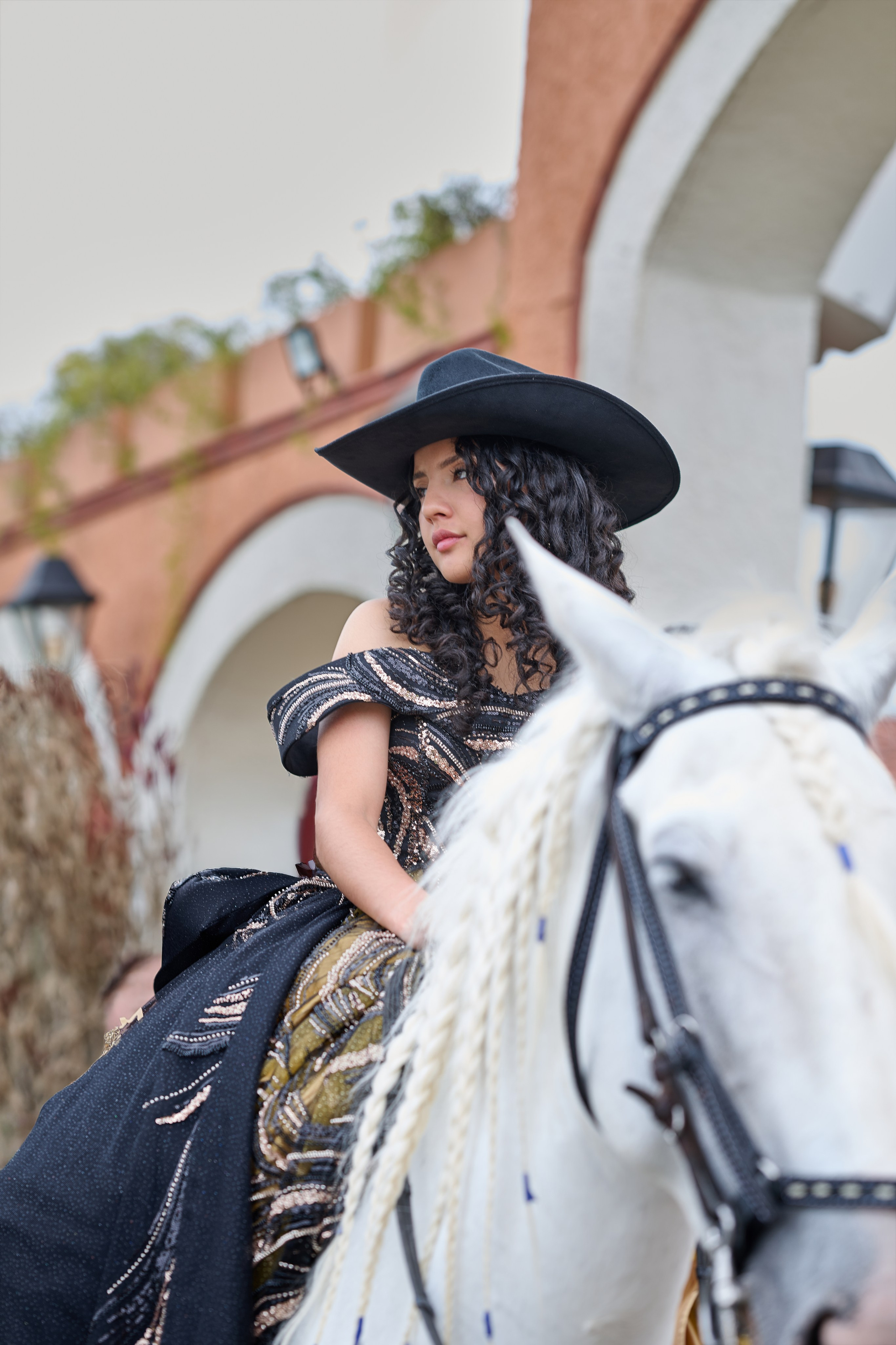 Pure Elegance & Majesty: Maria Clara & The White Spanish Horse | ZZ Portraits by Hendrick