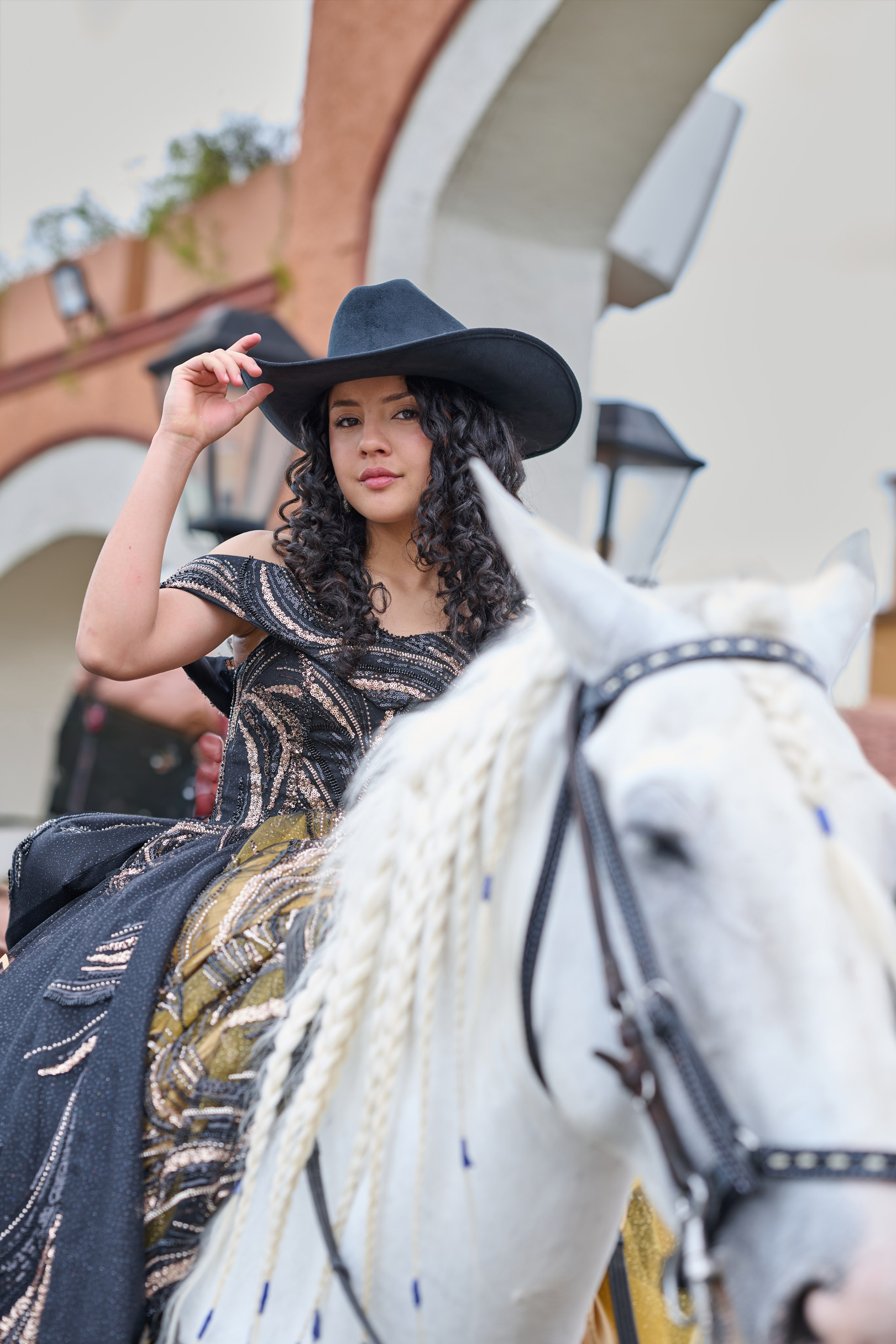 Pure Elegance & Majesty: Maria Clara & The White Spanish Horse | ZZ Portraits by Hendrick