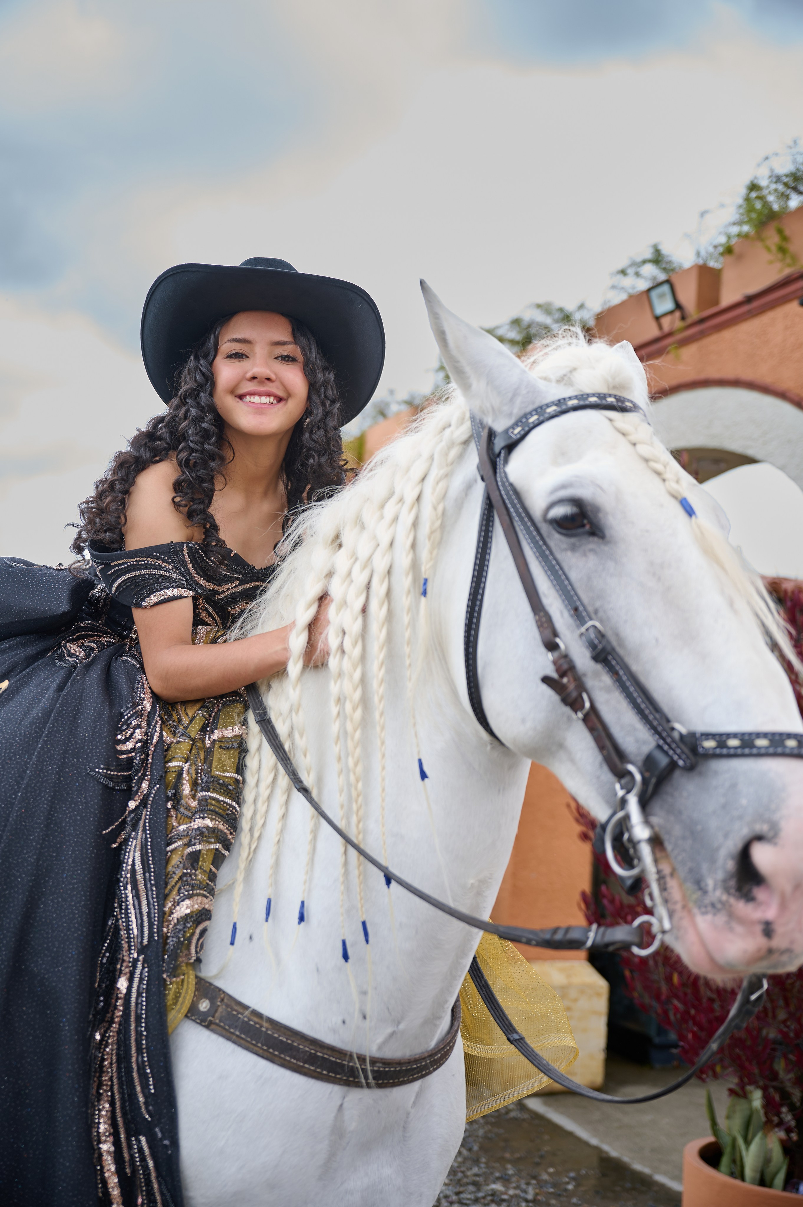 Pure Elegance & Majesty: Maria Clara & The White Spanish Horse | ZZ Portraits by Hendrick