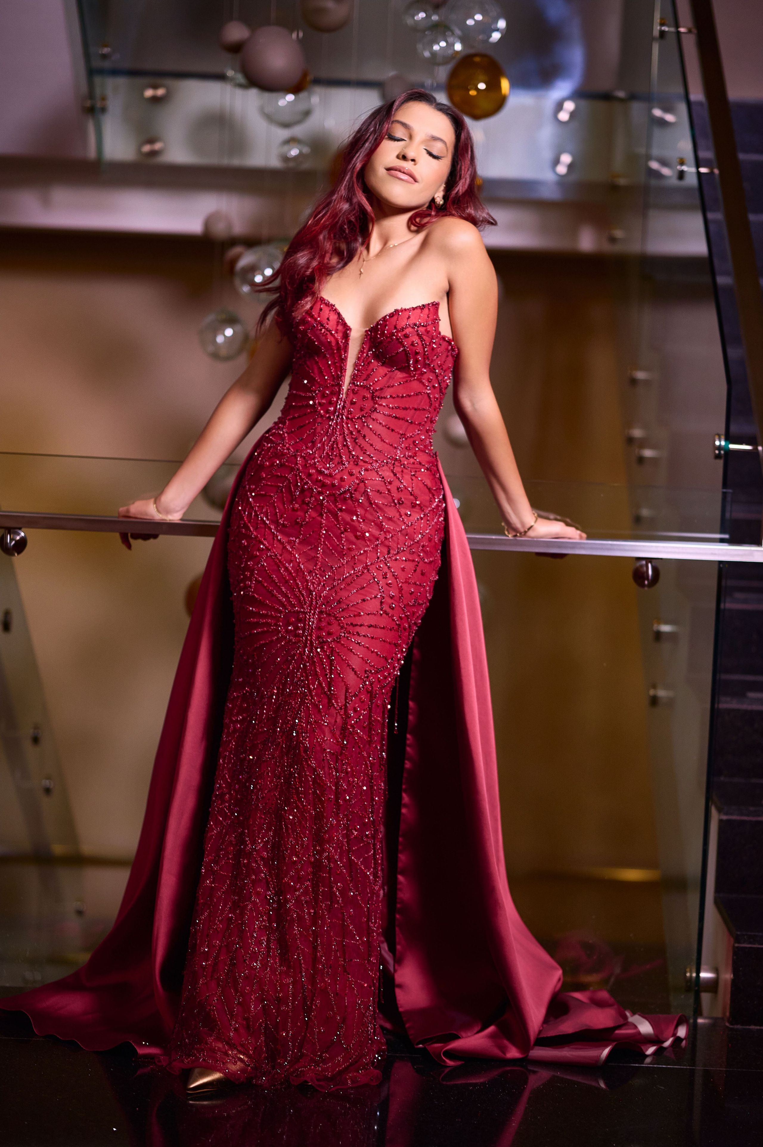 Ivana’s Fine Art Quinceañera Photoshoot in Burgundy: Unforgettable Emotion | ZZ Portraits by Hendrick. Hendrick | Luxury wedding photography & cinematic wedding films in Miami & Bogotá. Signature fine art storytelling capturing timeless, emoti