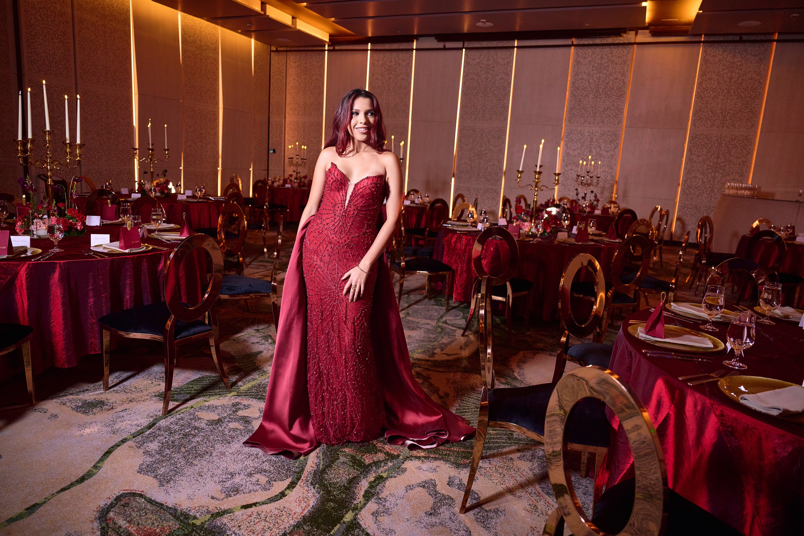 Ivana’s Fine Art Quinceañera Photoshoot in Burgundy: Unforgettable Emotion | ZZ Portraits by Hendrick. Hendrick | Luxury wedding photography & cinematic wedding films in Miami & Bogotá. Signature fine art storytelling capturing timeless, emoti