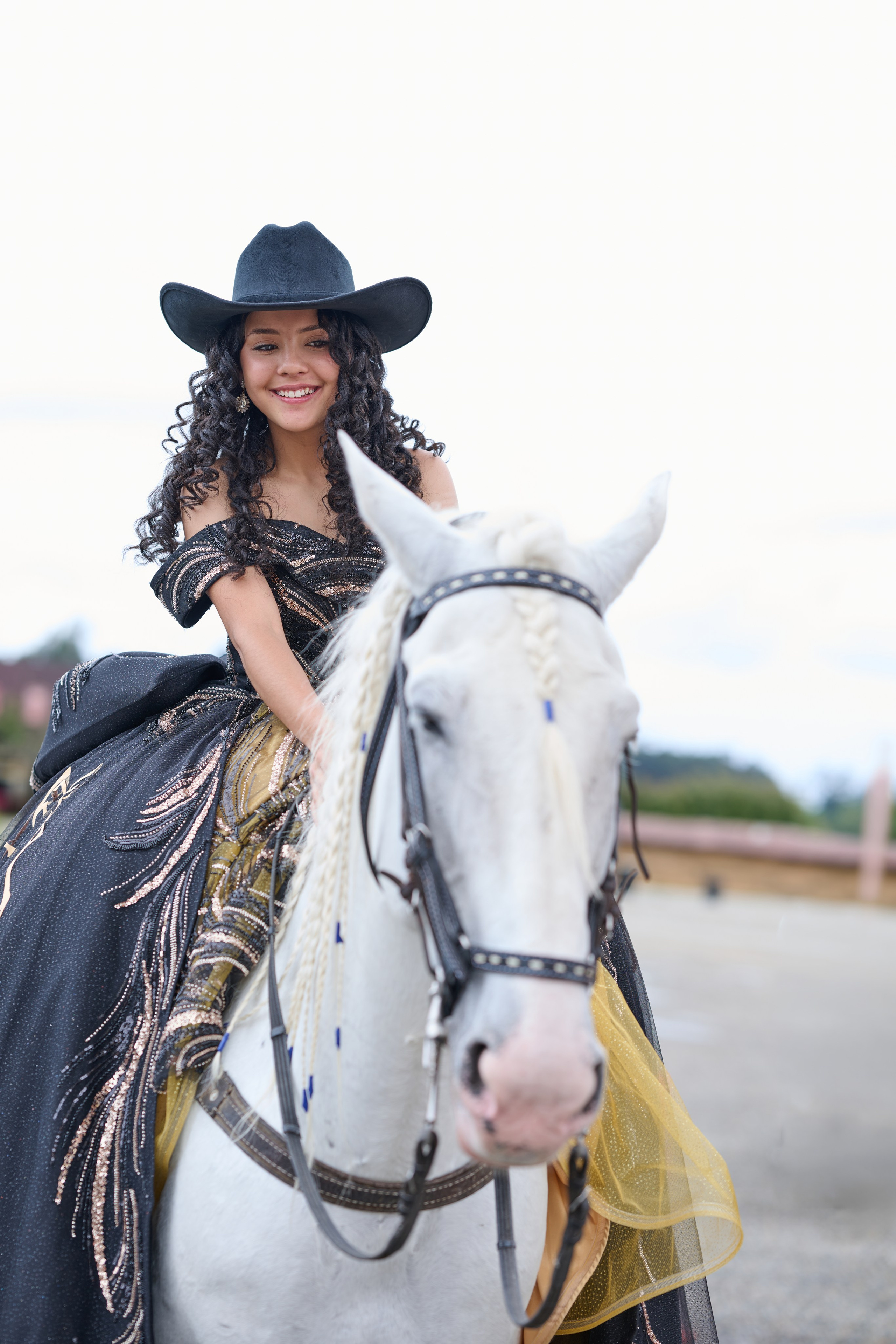 Pure Elegance & Majesty: Maria Clara & The White Spanish Horse | ZZ Portraits by Hendrick
