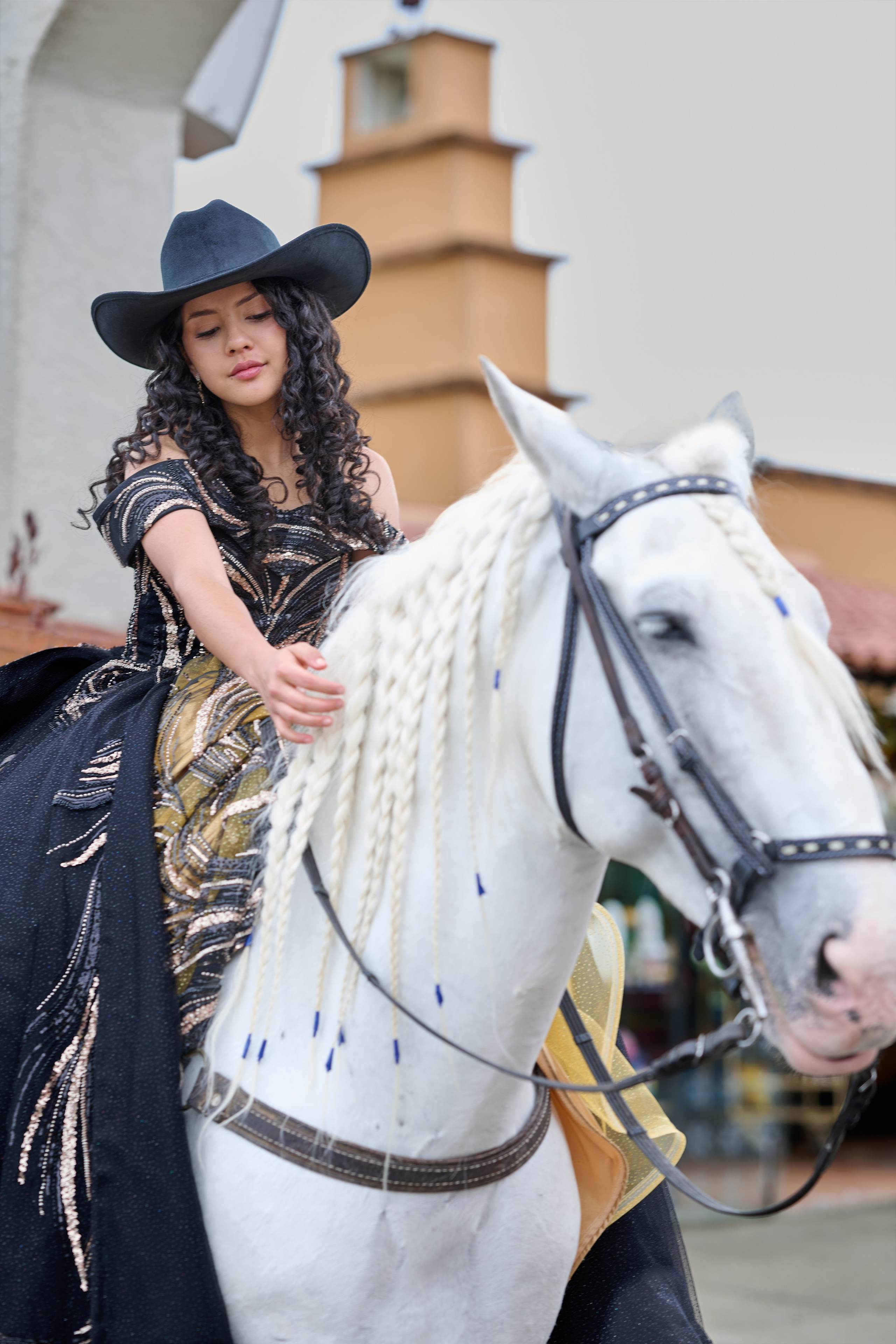 Pure Elegance & Majesty: Maria Clara & The White Spanish Horse | ZZ Portraits by Hendrick