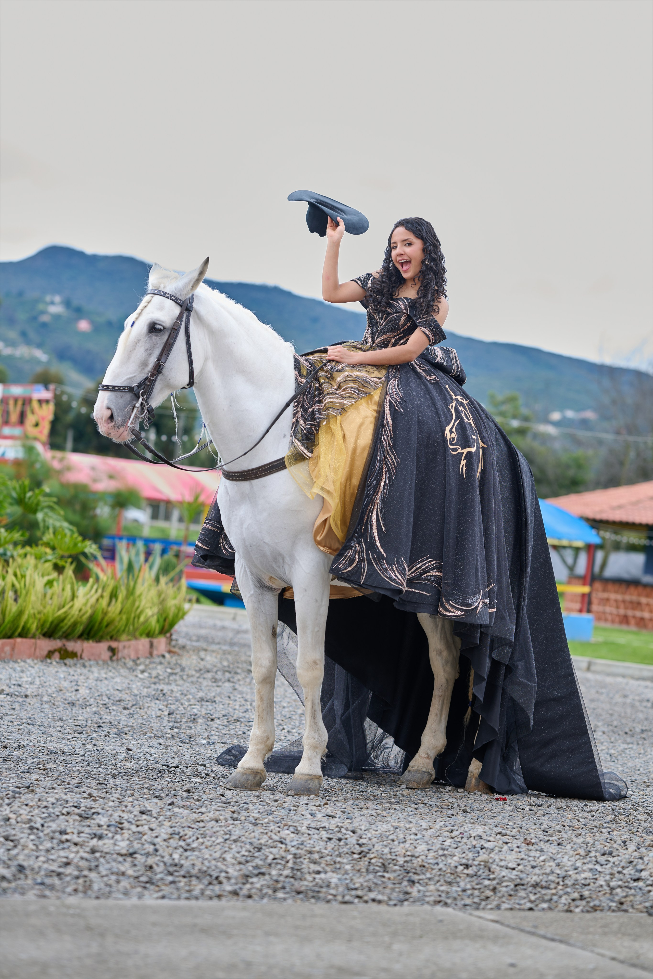 Pure Elegance & Majesty: Maria Clara & The White Spanish Horse | ZZ Portraits by Hendrick