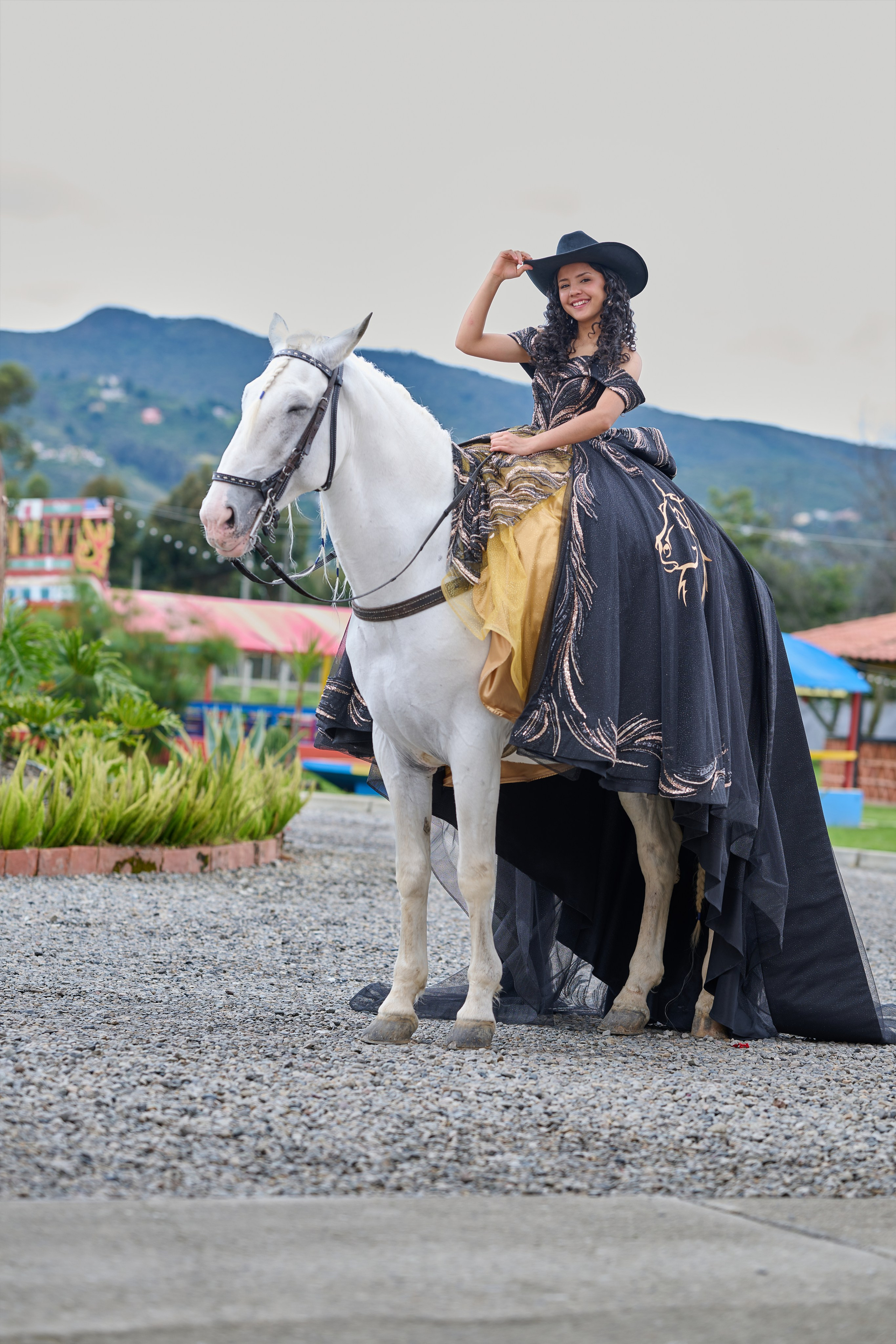 Pure Elegance & Majesty: Maria Clara & The White Spanish Horse | ZZ Portraits by Hendrick
