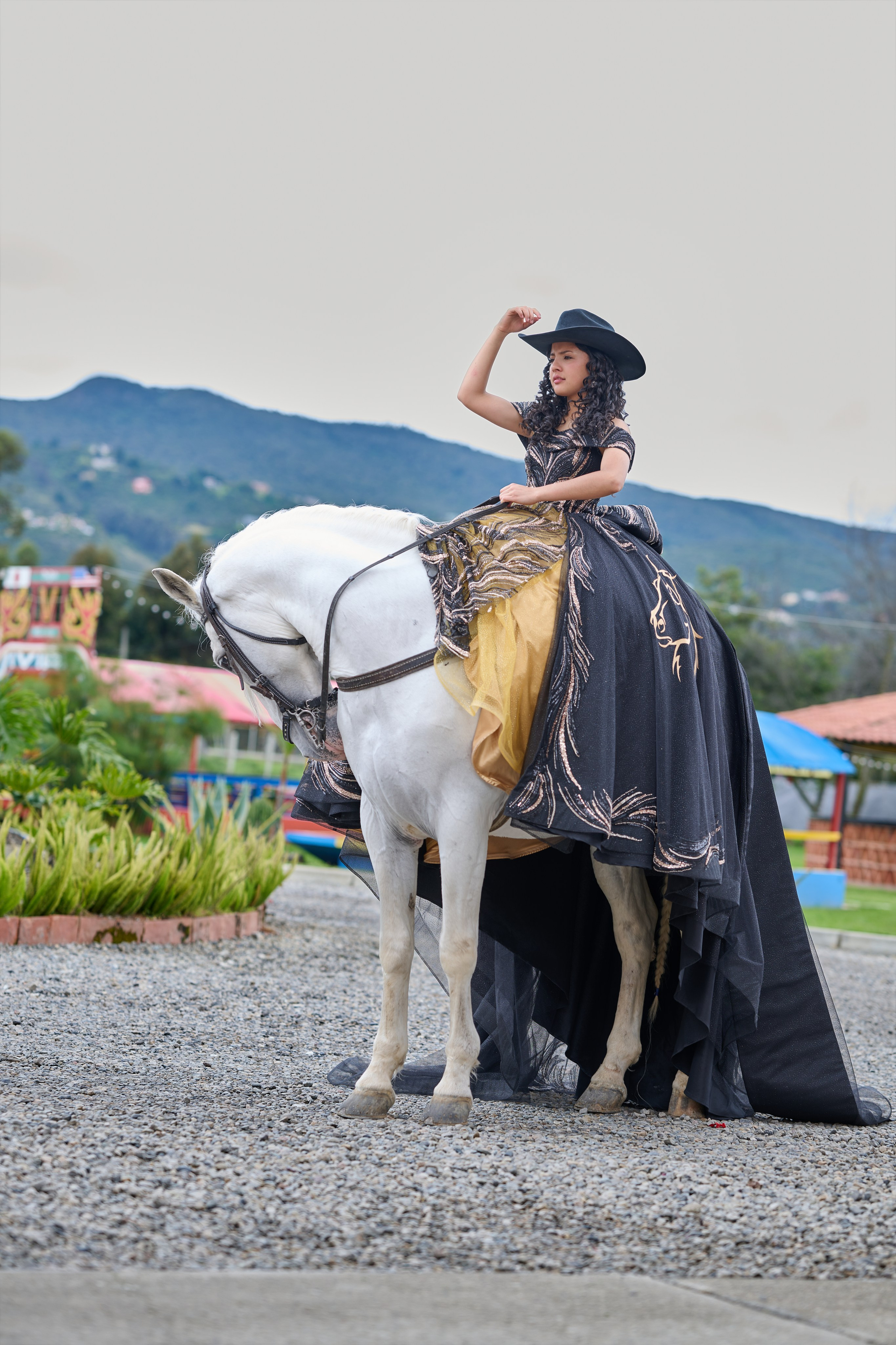 Pure Elegance & Majesty: Maria Clara & The White Spanish Horse | ZZ Portraits by Hendrick