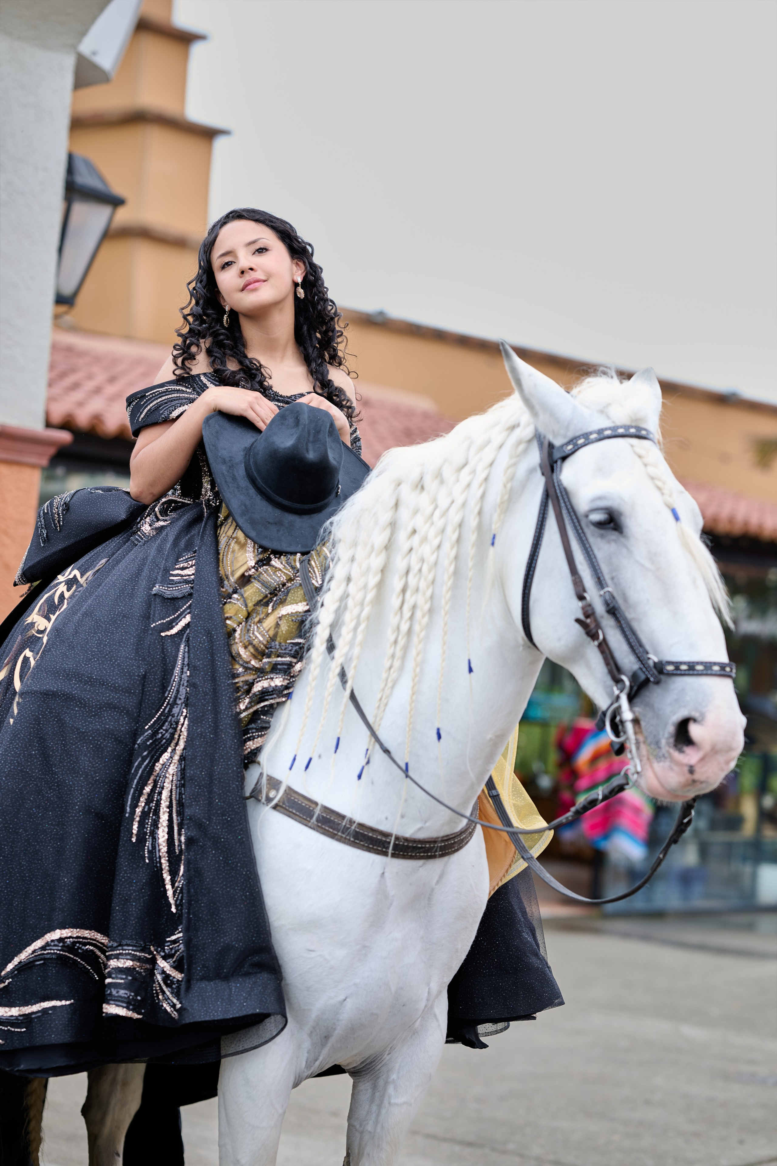 Pure Elegance & Majesty: Maria Clara & The White Spanish Horse | ZZ Portraits by Hendrick