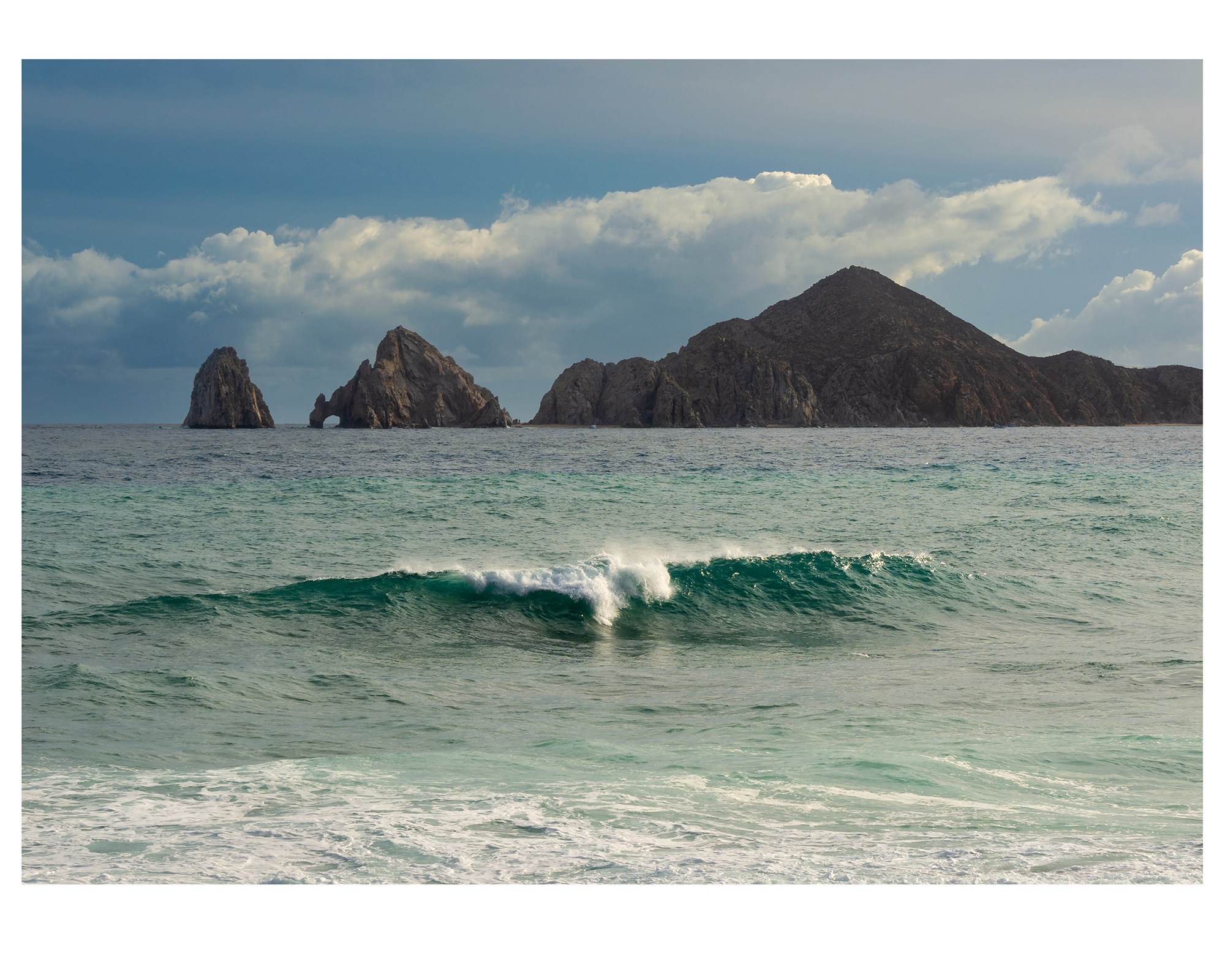 Fine art print of El Arco rock formation at sunrise, Cabo San Lucas , available for sale
