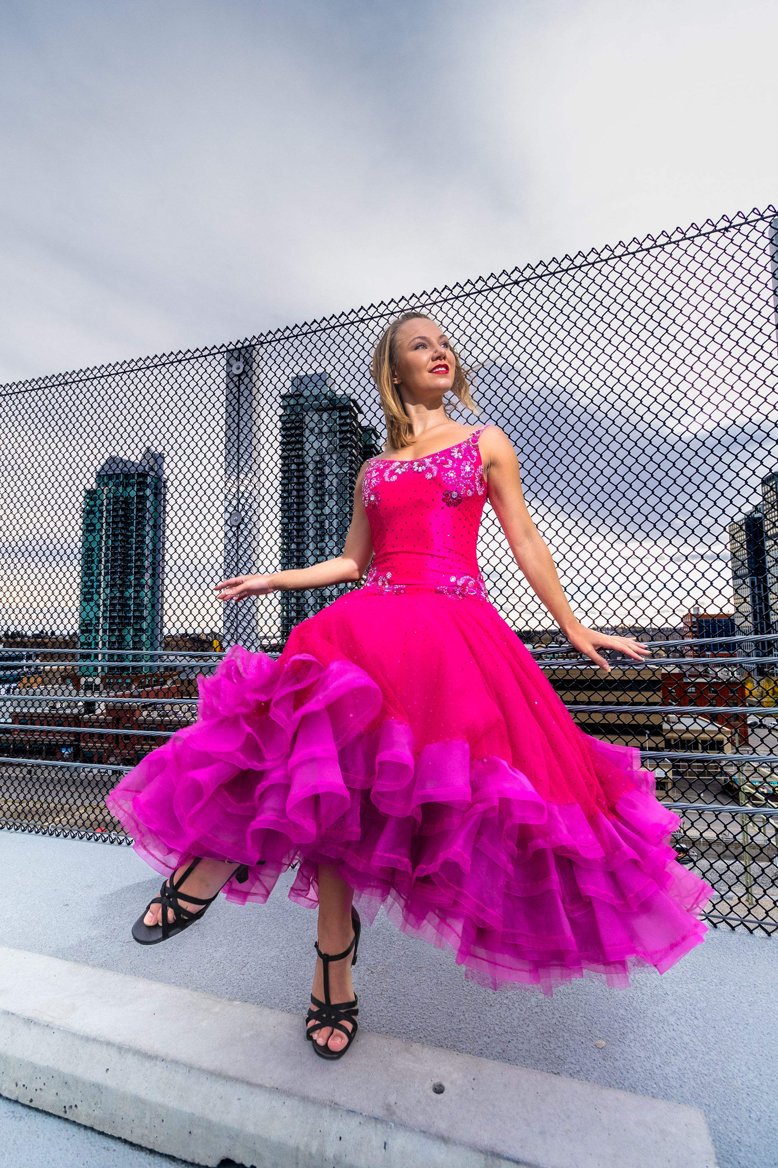Grace in Motion: Ava Mabel’s Stunning Photoshoot in Pink. ProFly Media Inc. — Cinematic photo and video production for brands, businesses, and spaces in Calgary