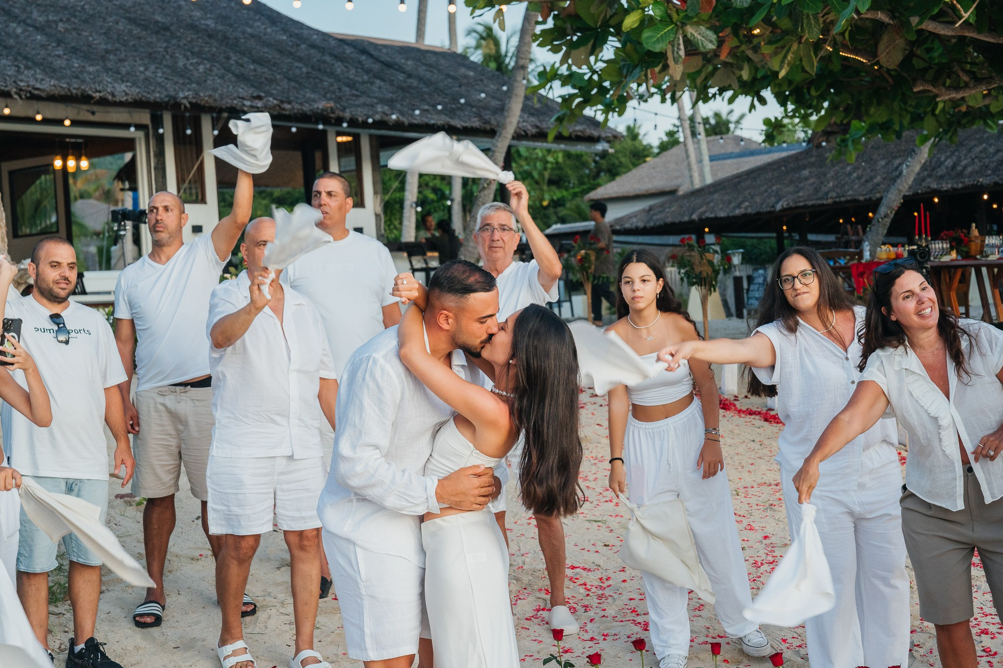 Marriage Proposal with friends