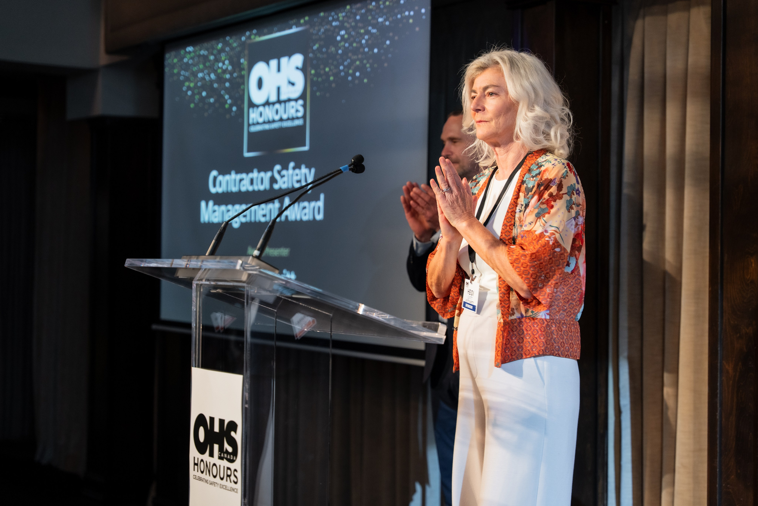 Award presenter speaking at OHS Honours 2026 in Toronto