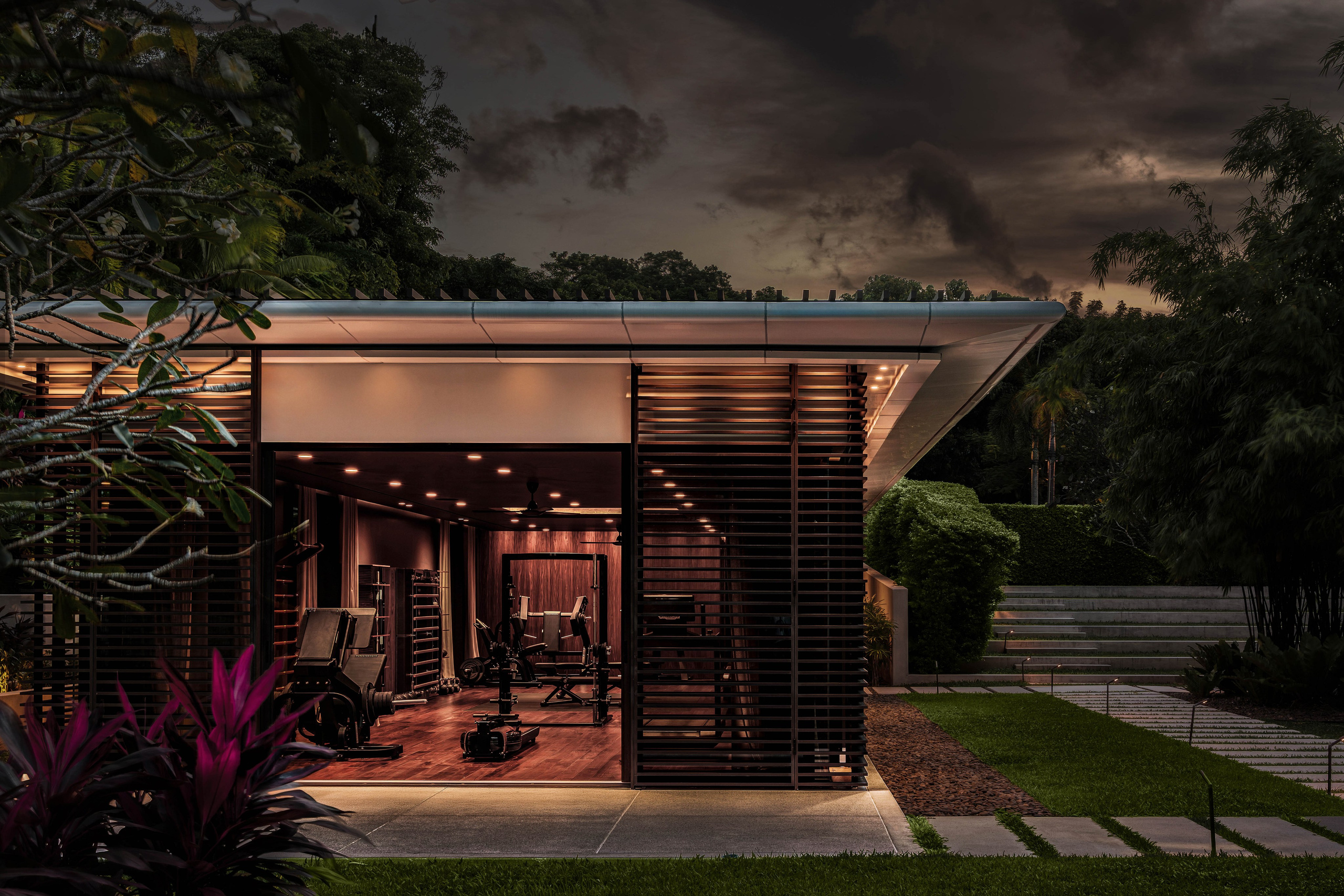 Private Gym at the Villa. Interior | Architecture | Real Estate Photographer Phuket & Bangkok