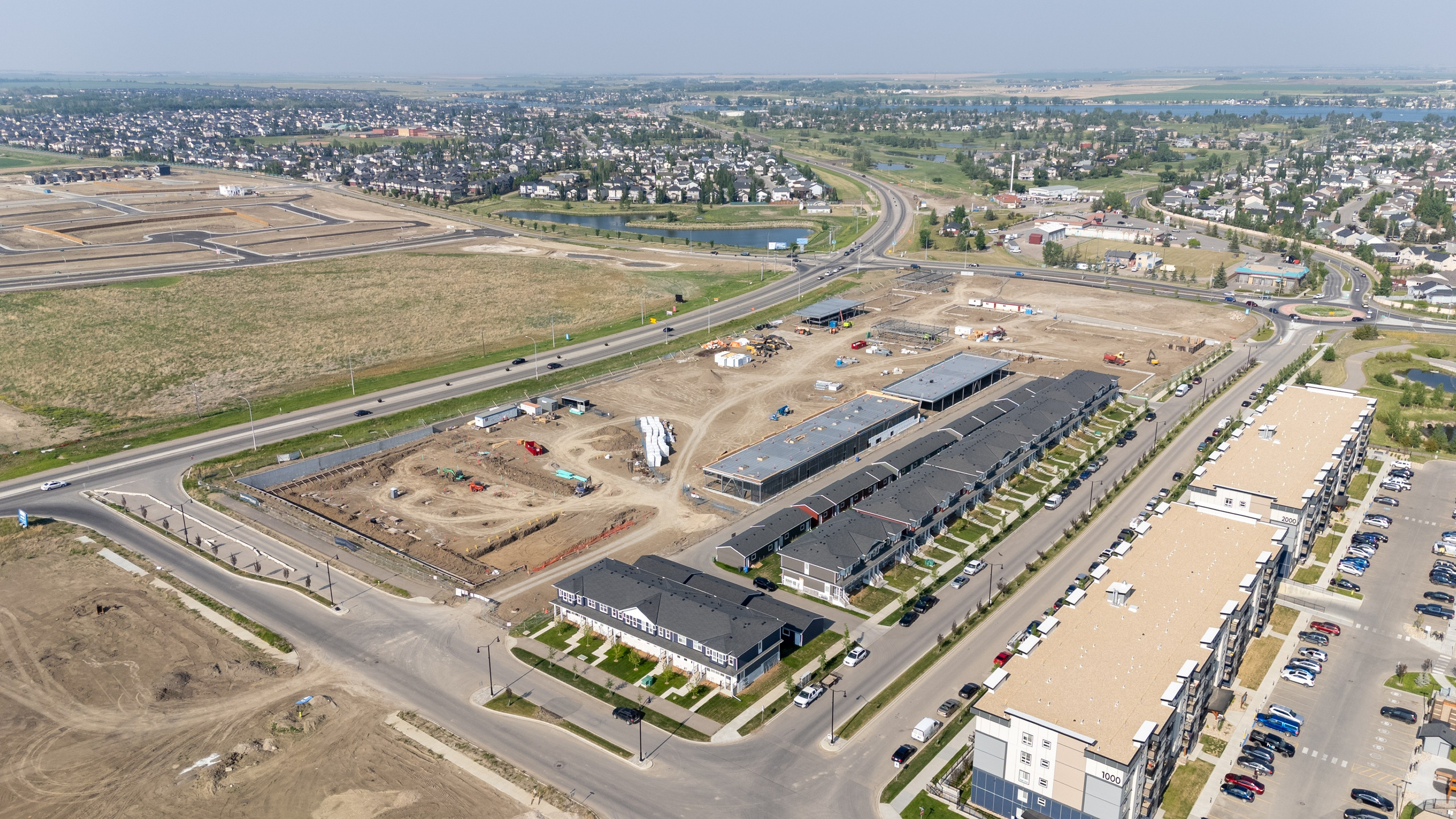 Construction Progress — Chestermere Blvd & Rainbow Rd. ProFly Media Inc. — Cinematic photo and video production for brands, businesses, and spaces in Calgary