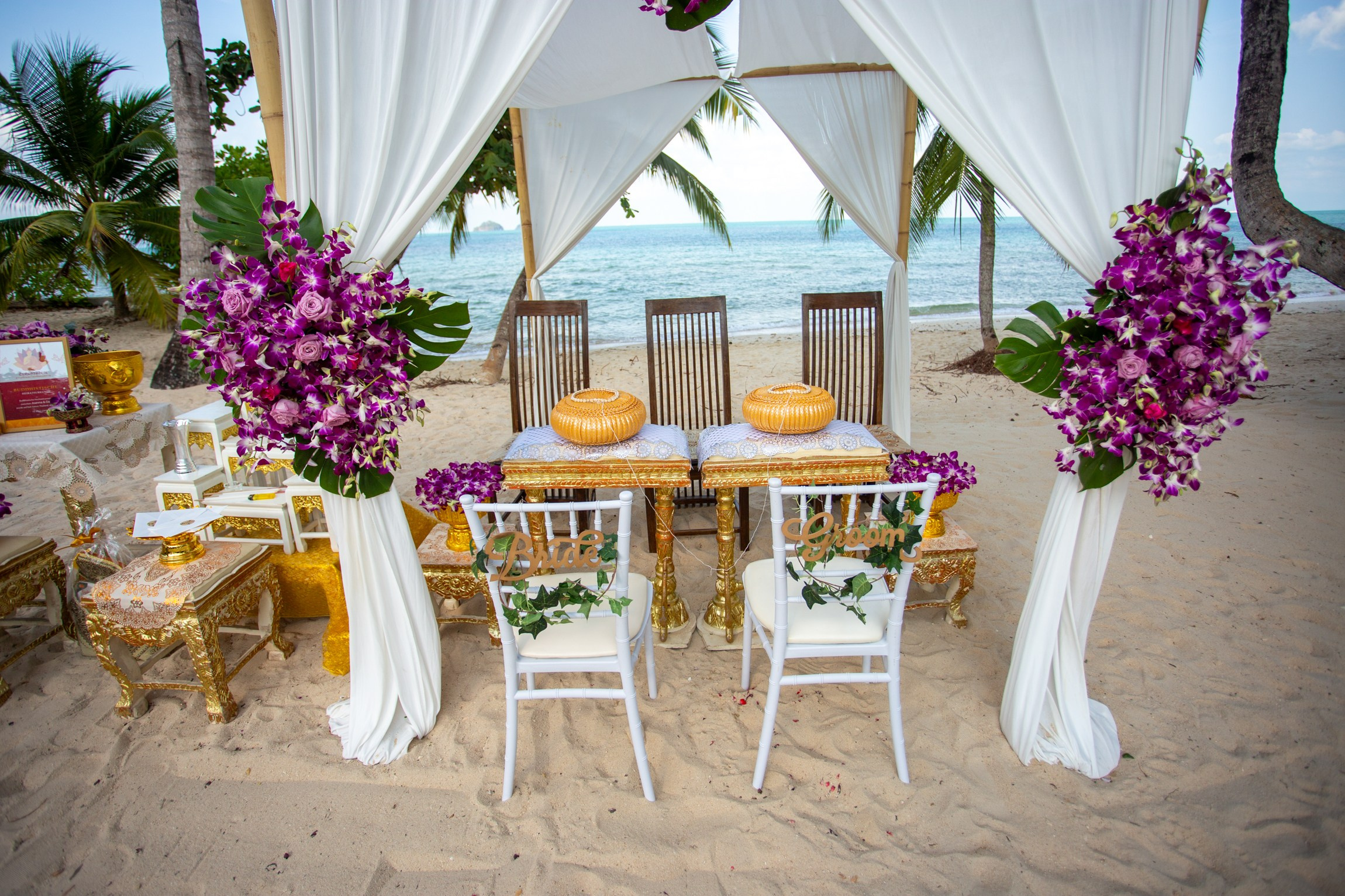 Buddhist + Western. Wedding on Koh Samui, Thailand