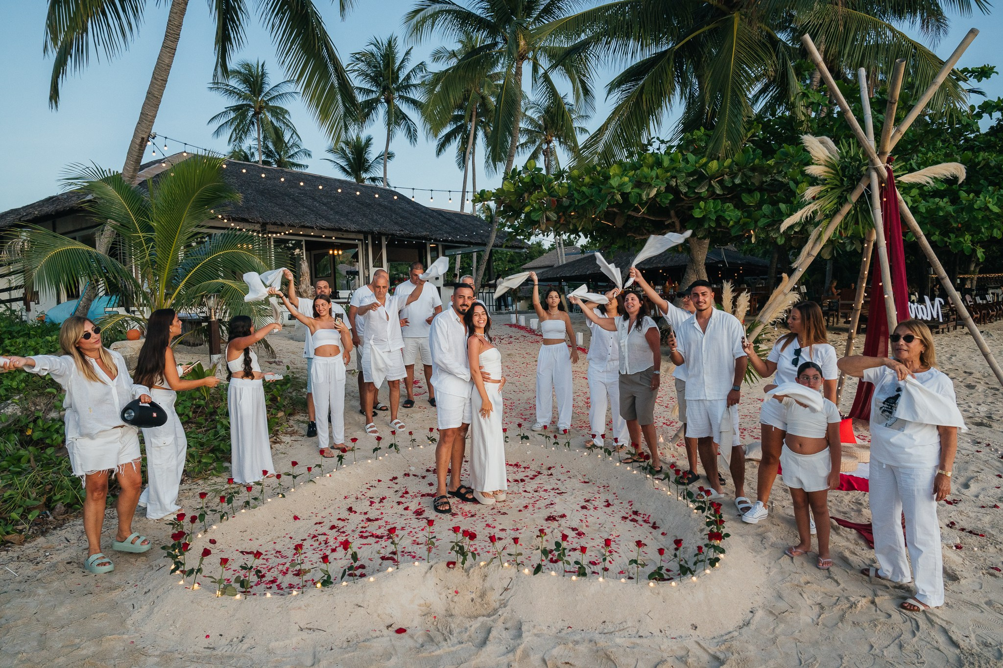 Marriage Proposal with friends
