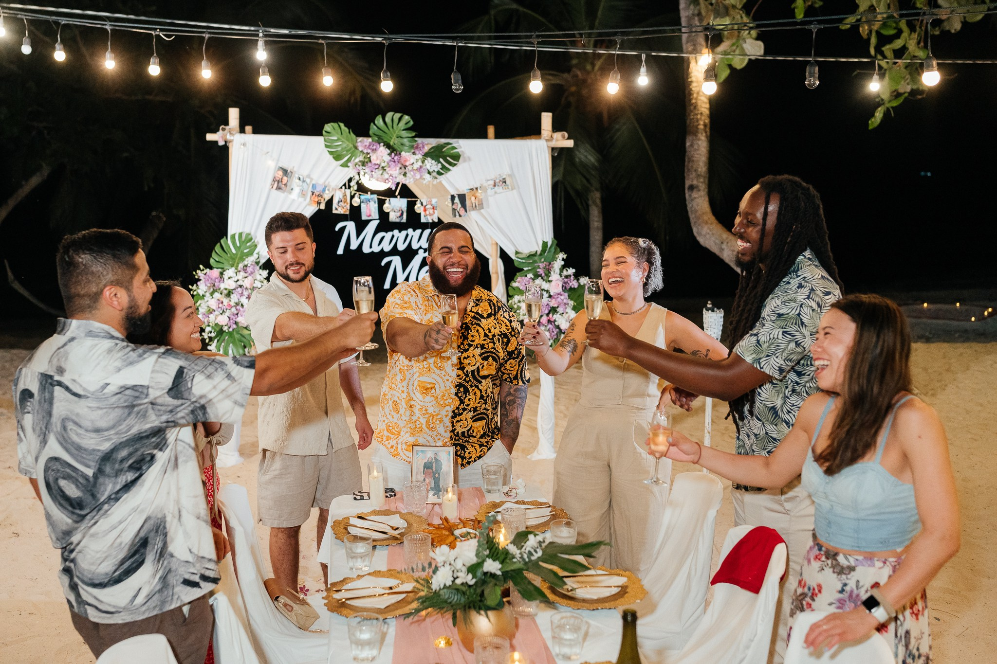 Marriage Proposal with friends