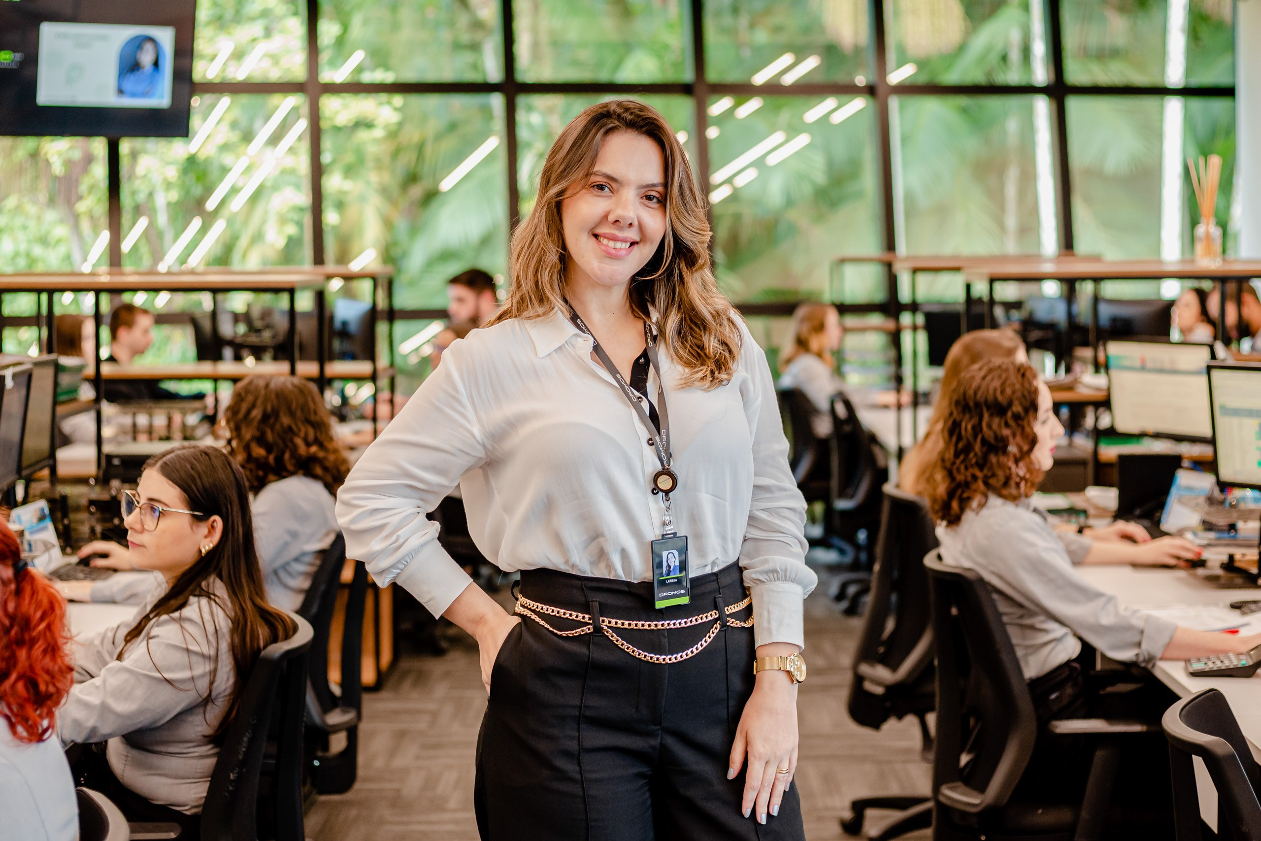 Fotografia de retrato corporativo para a empresa Dromos em Joinville