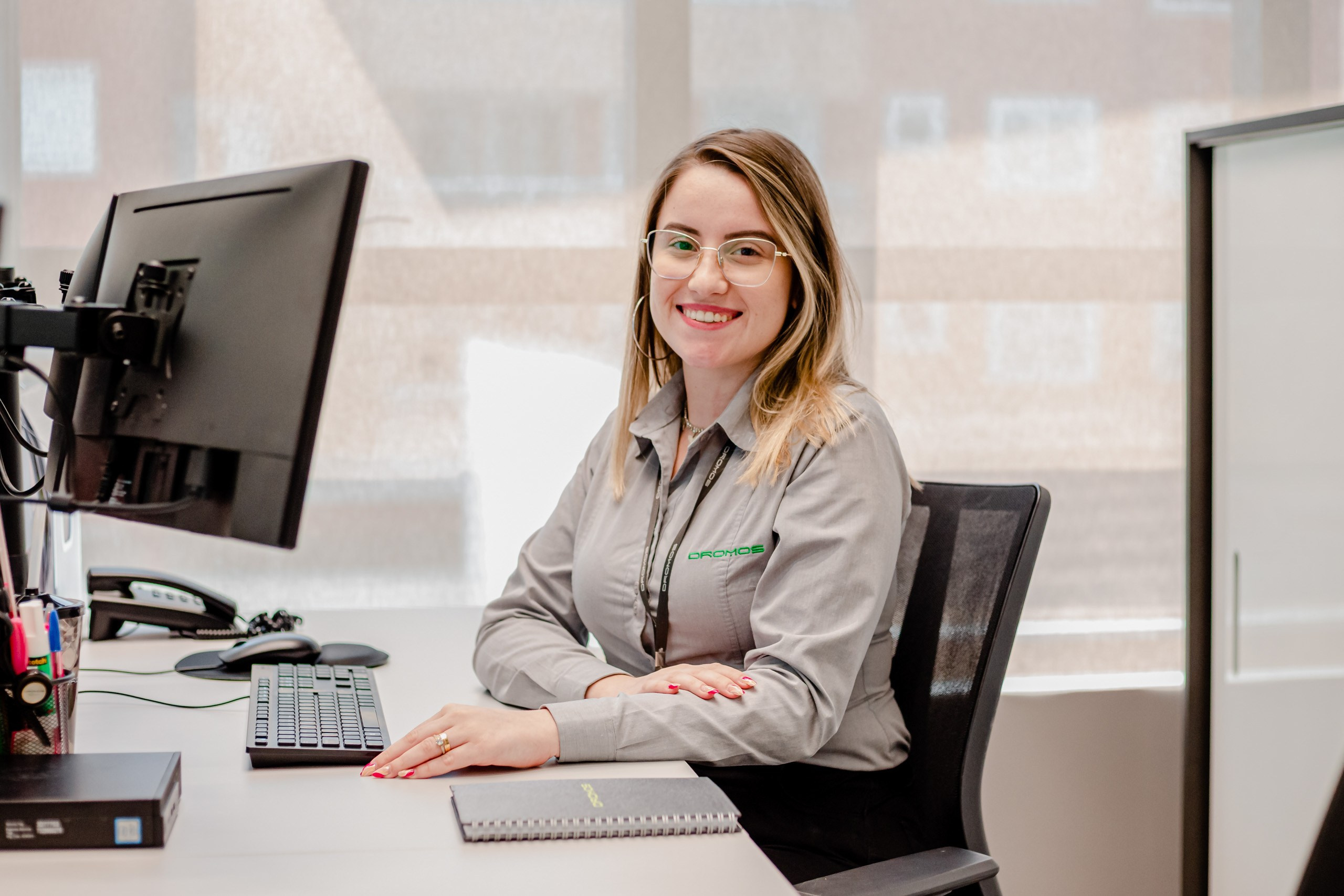 Fotografia de retrato corporativo para a empresa Dromos em Joinville