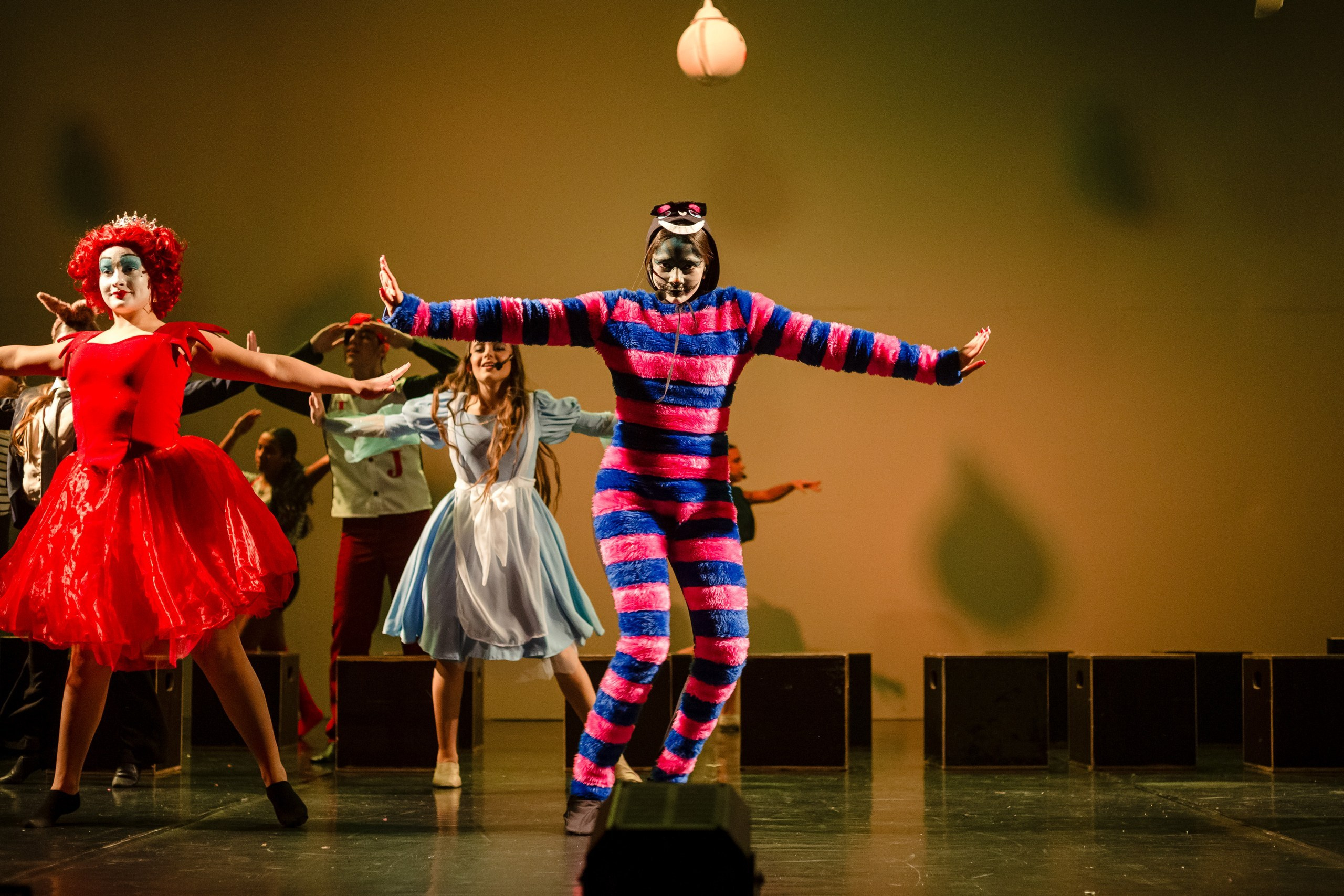 Fotografia de Espetáculo Teatral Alice no País das Maravilhas do grupo de dança Recriarte
