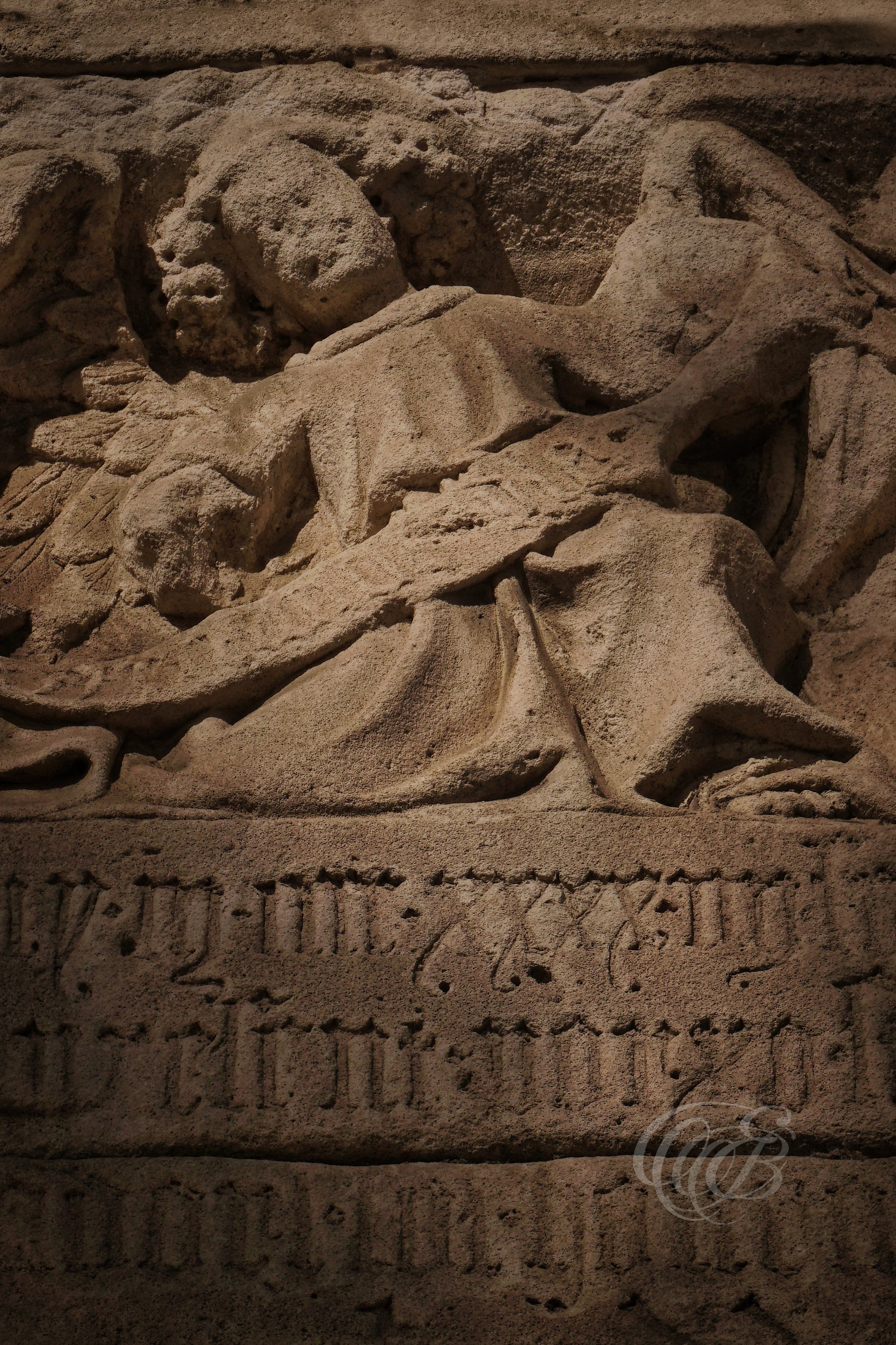 SPAIN – MALLORCA – Govern de les Illes Balears building, architectural bas-relief detail on façade in Palma de Mallorca, photography of Spain, Eduardo Bartoli Photography