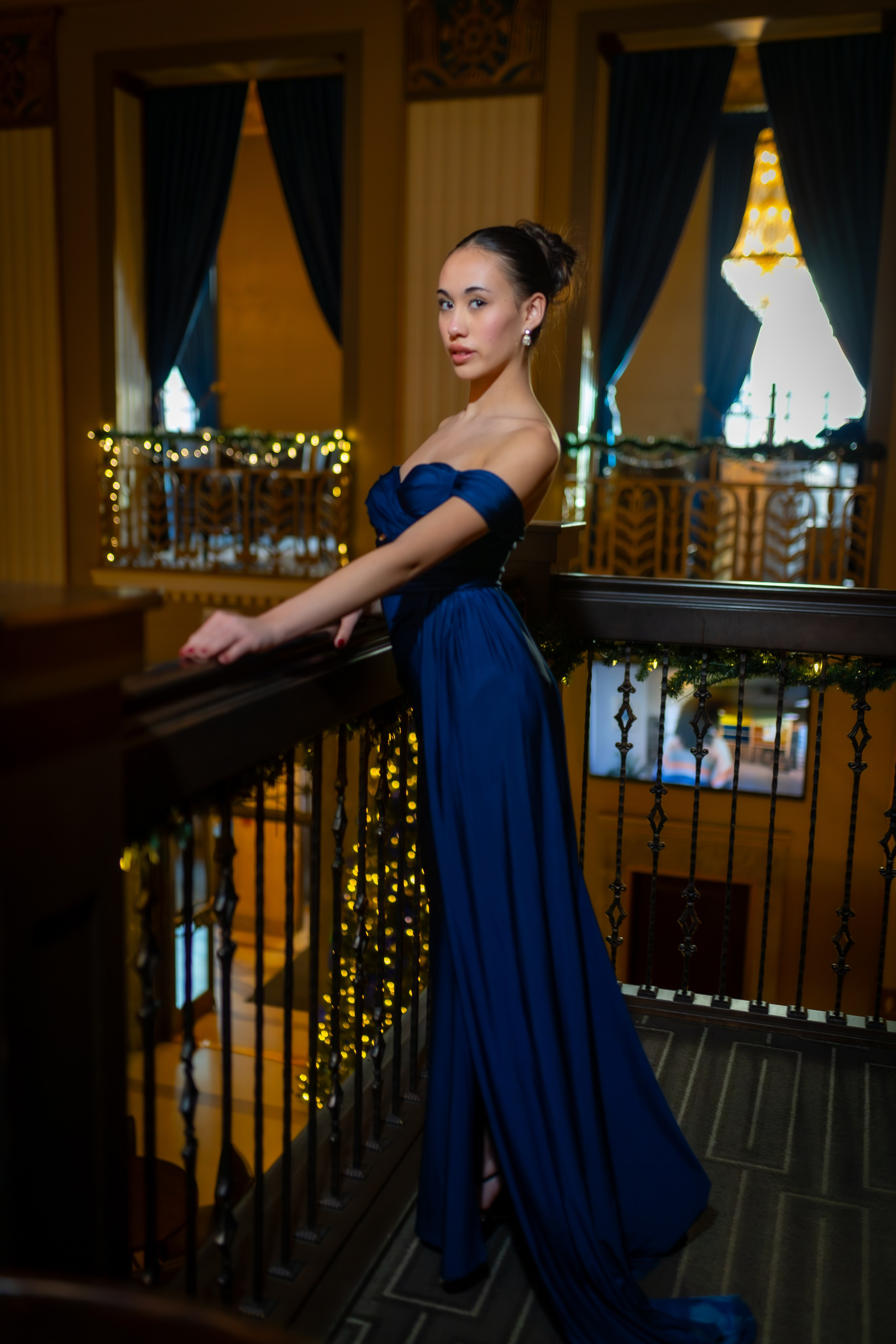 Radiance in Orange — Jeanae Elisha Ventura, Miss Teen International Canada 2025. ProFly.club — Professional aerial filming in Calgary