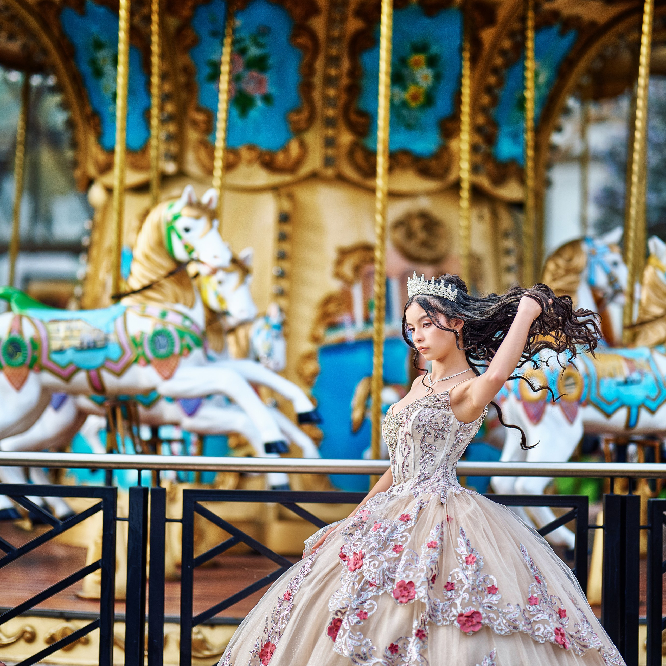 Daniela’s Fine Art Quinceañera Photoshoot: A Beauty and the Beast Ballerina Dream | ZZ Portraits by Hendrick