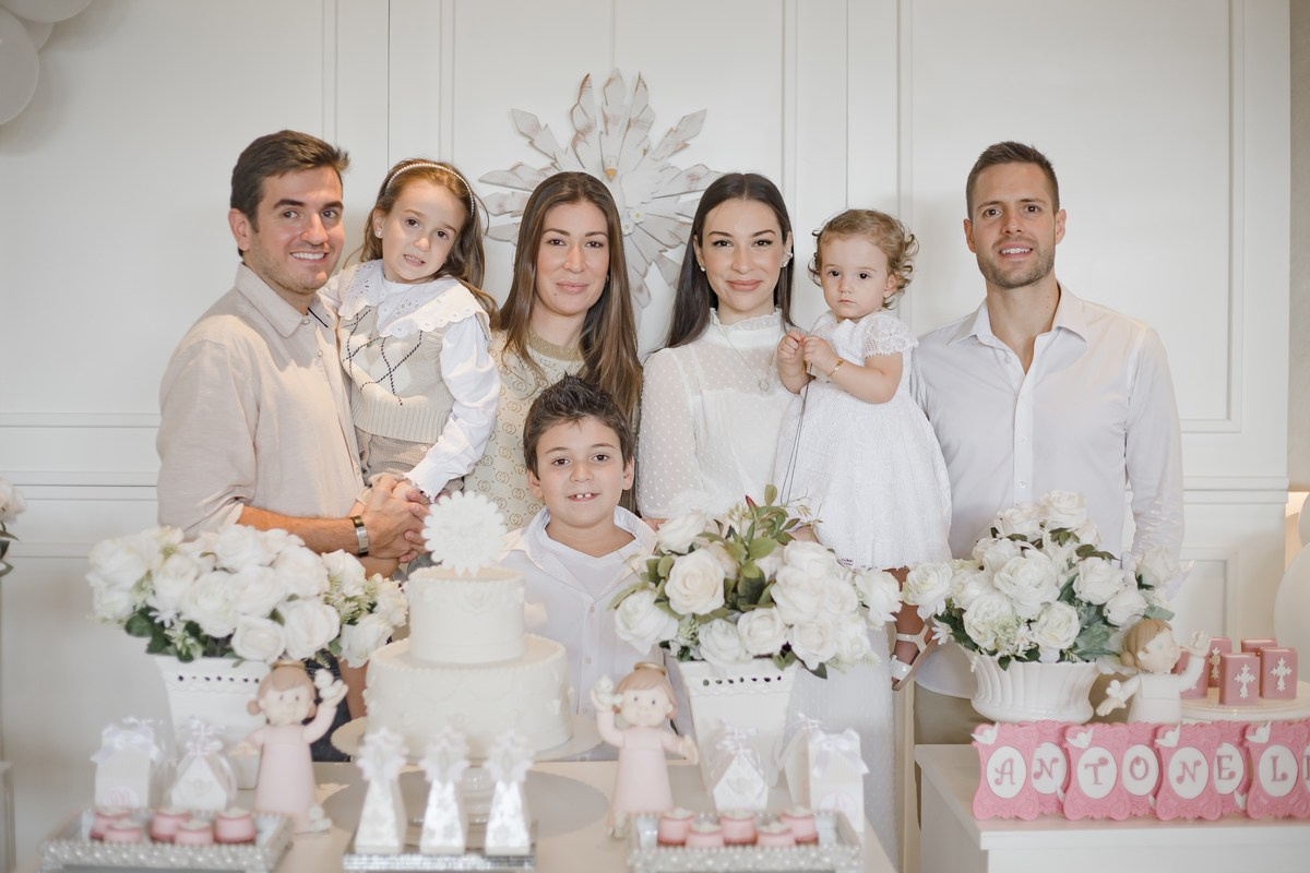 Batizado - Antonella e Hailey. Fotógrafa de Eventos em São Paulo e Sorocaba Kika Damasceno