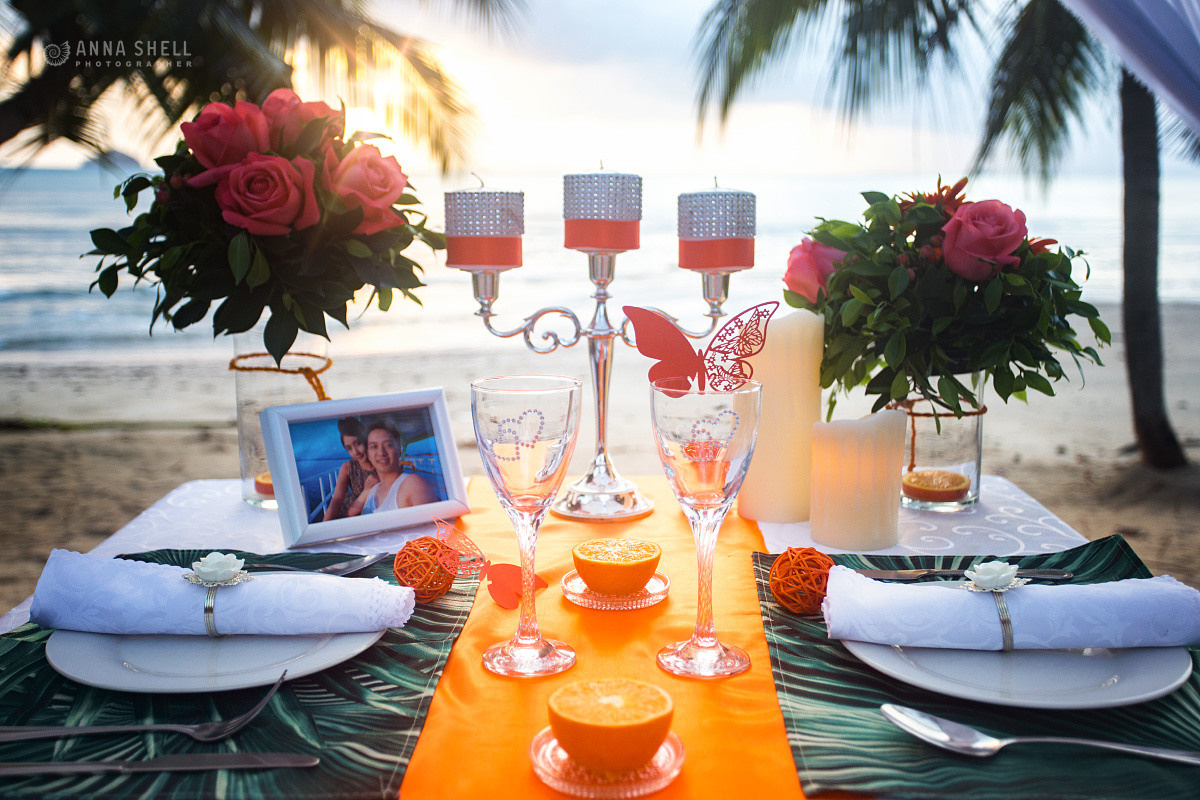 Add Dinner on the beach. Wedding on Koh Samui, Thailand