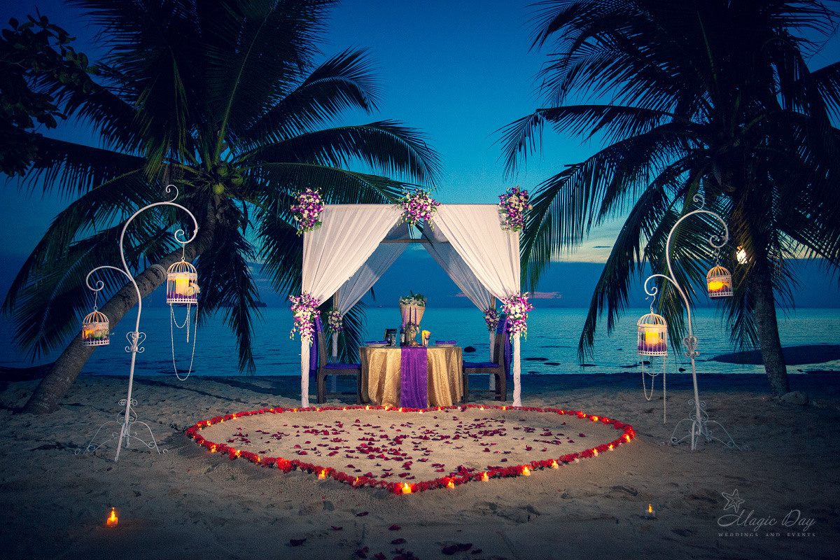 Add Dinner on the beach. Wedding on Koh Samui, Thailand