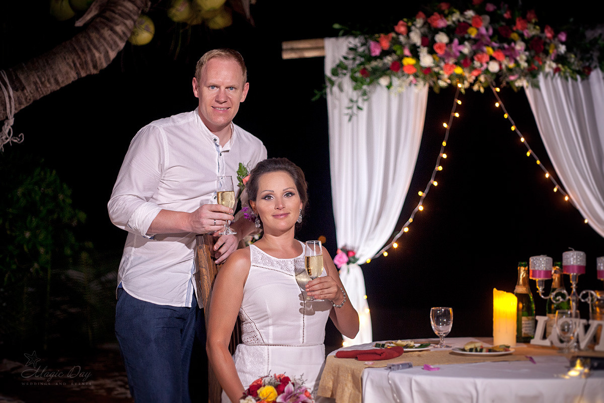 Add Dinner on the beach. Wedding on Koh Samui, Thailand
