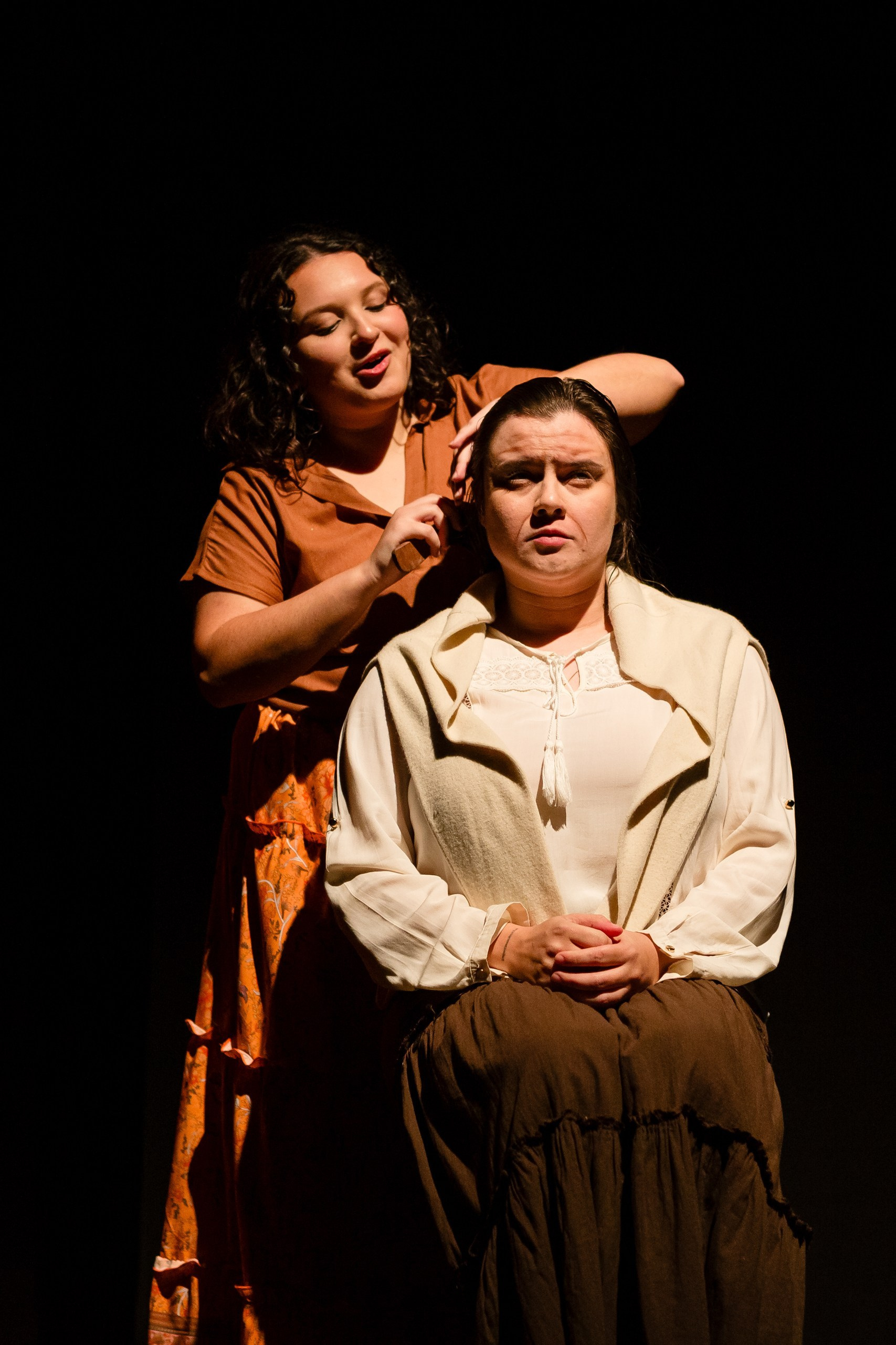 Fotografia de espetáculo teatral O Bem do Mar do grupo de teatro Anchieta Arte Cênica