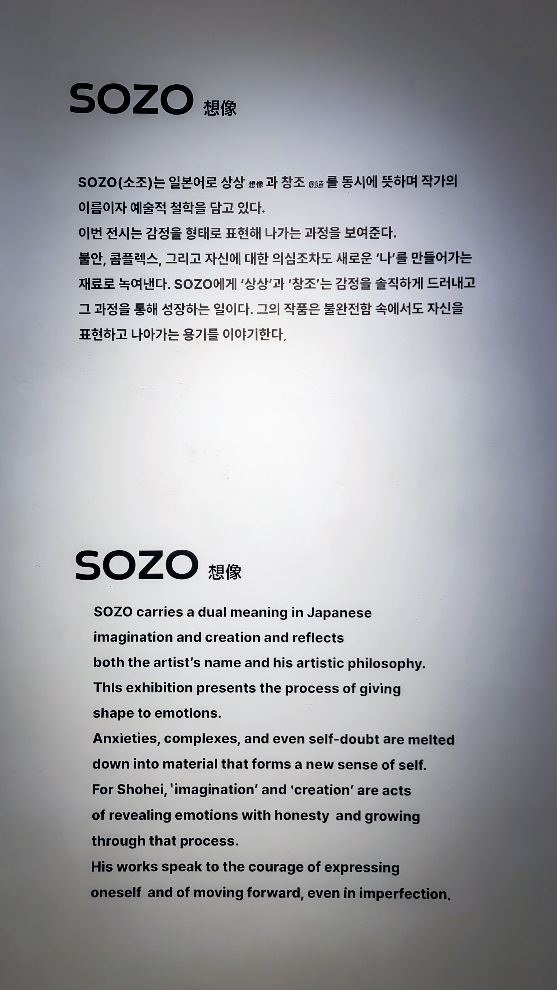 SHOHEI SOZO 1st EXHIBITION. Photographer in Seoul Dobrokvashina Natalya