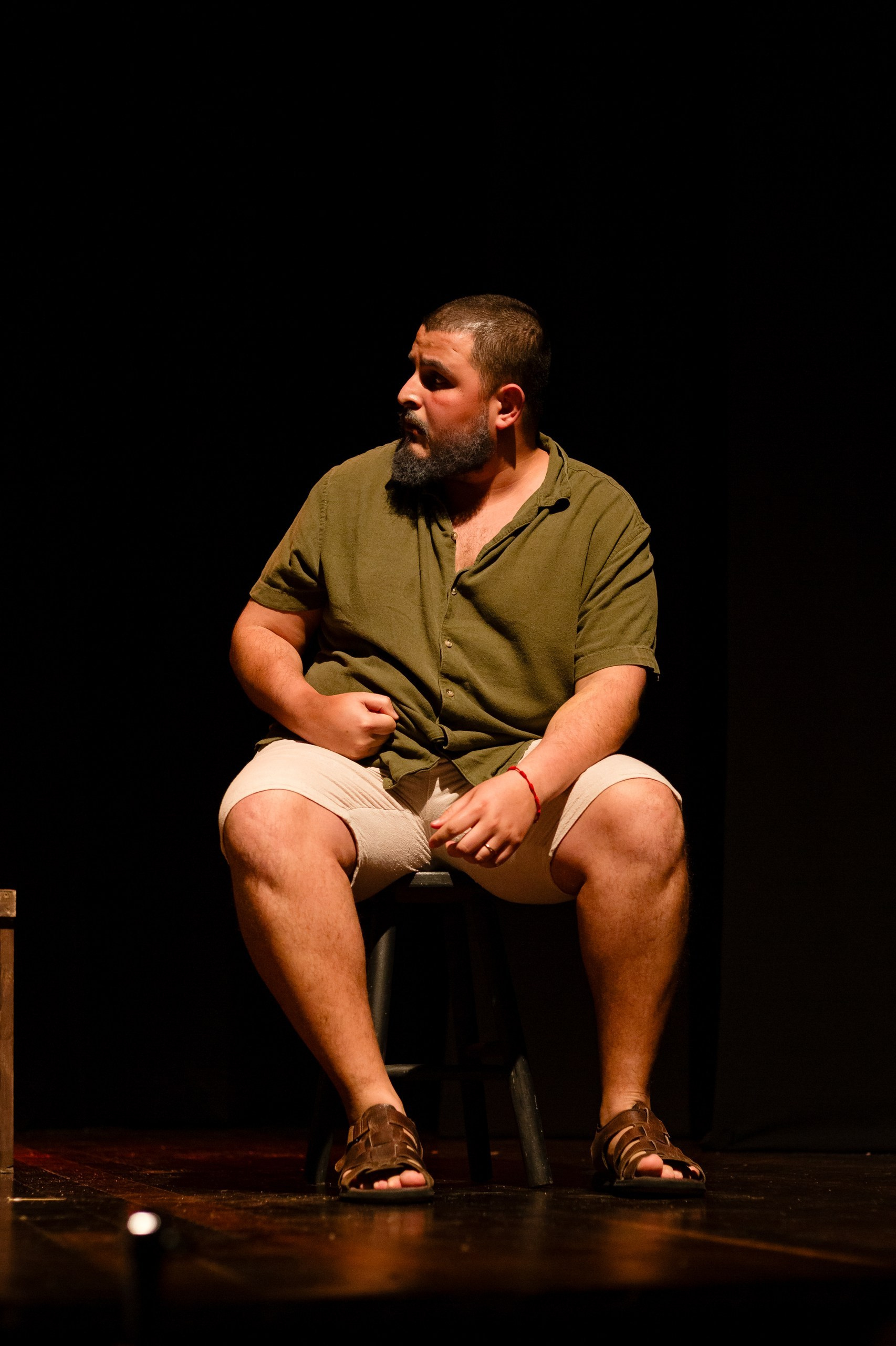 Fotografia de espetáculo teatral O Bem do Mar do grupo de teatro Anchieta Arte Cênica