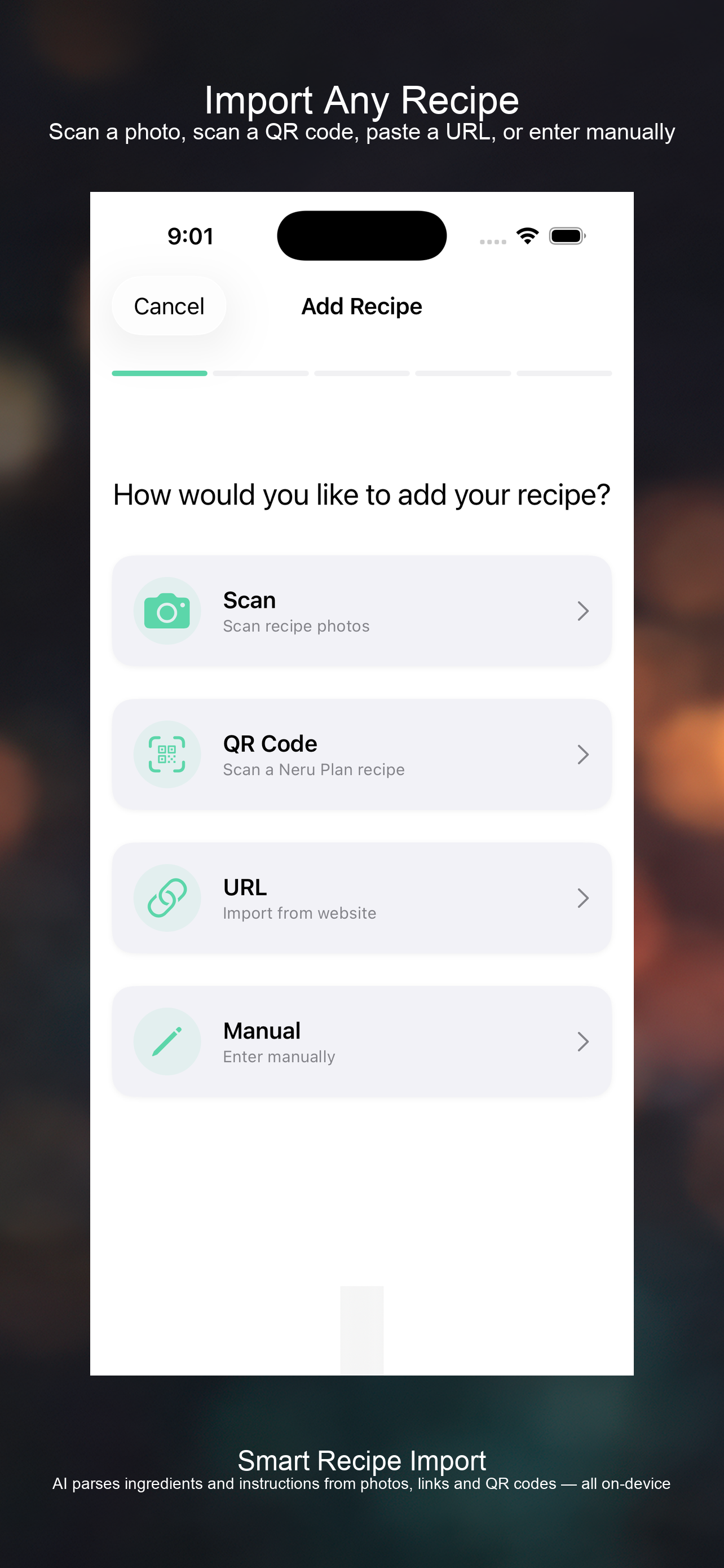 Neru Plan | AI Meal Planning App. Valerii Konchin | Vancouver Photographer — Events, Portraits, Automotive, Real Estate & Brand Content