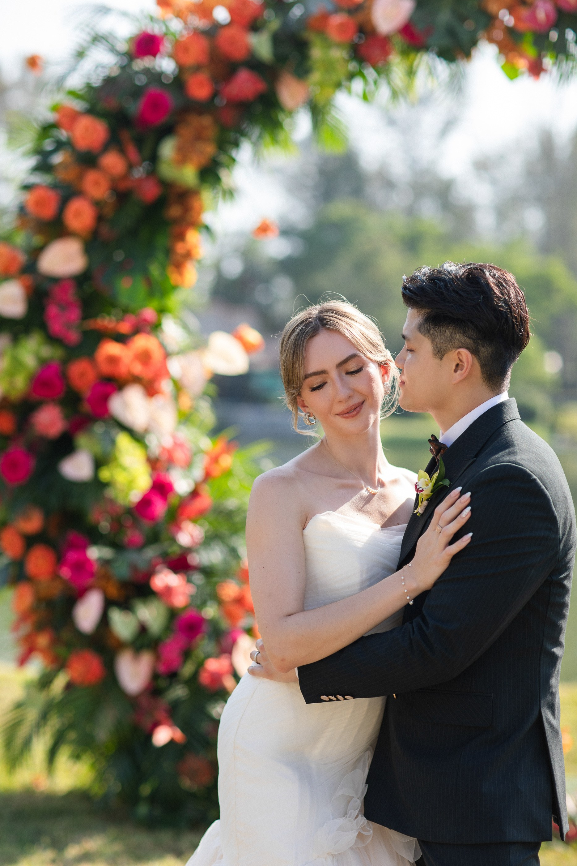 Couples photoshoot in Phuket capturing natural connection and affection by the Andaman Sea