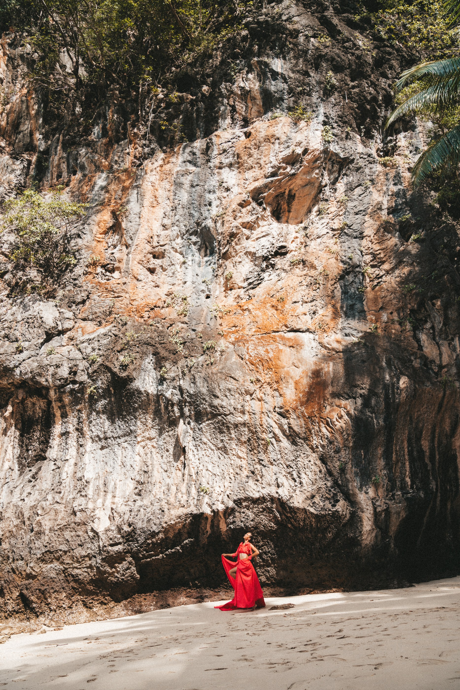 Wedding photography on Phi Phi Islands featuring a newlywed couple on a beautiful tropical beach