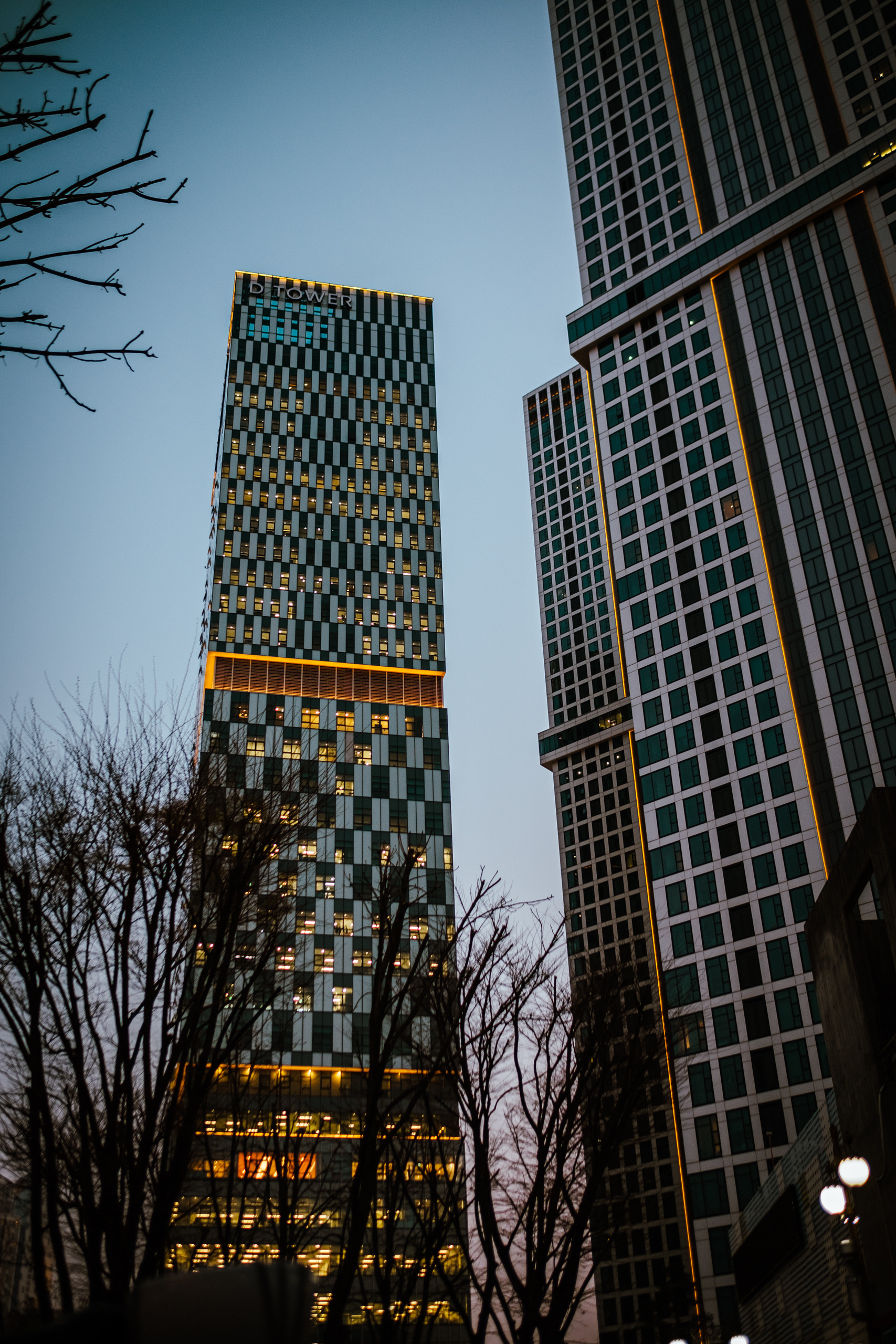 The charm of night streets and skyscrapers. Photographer in Seoul Dobrokvashina Natalya